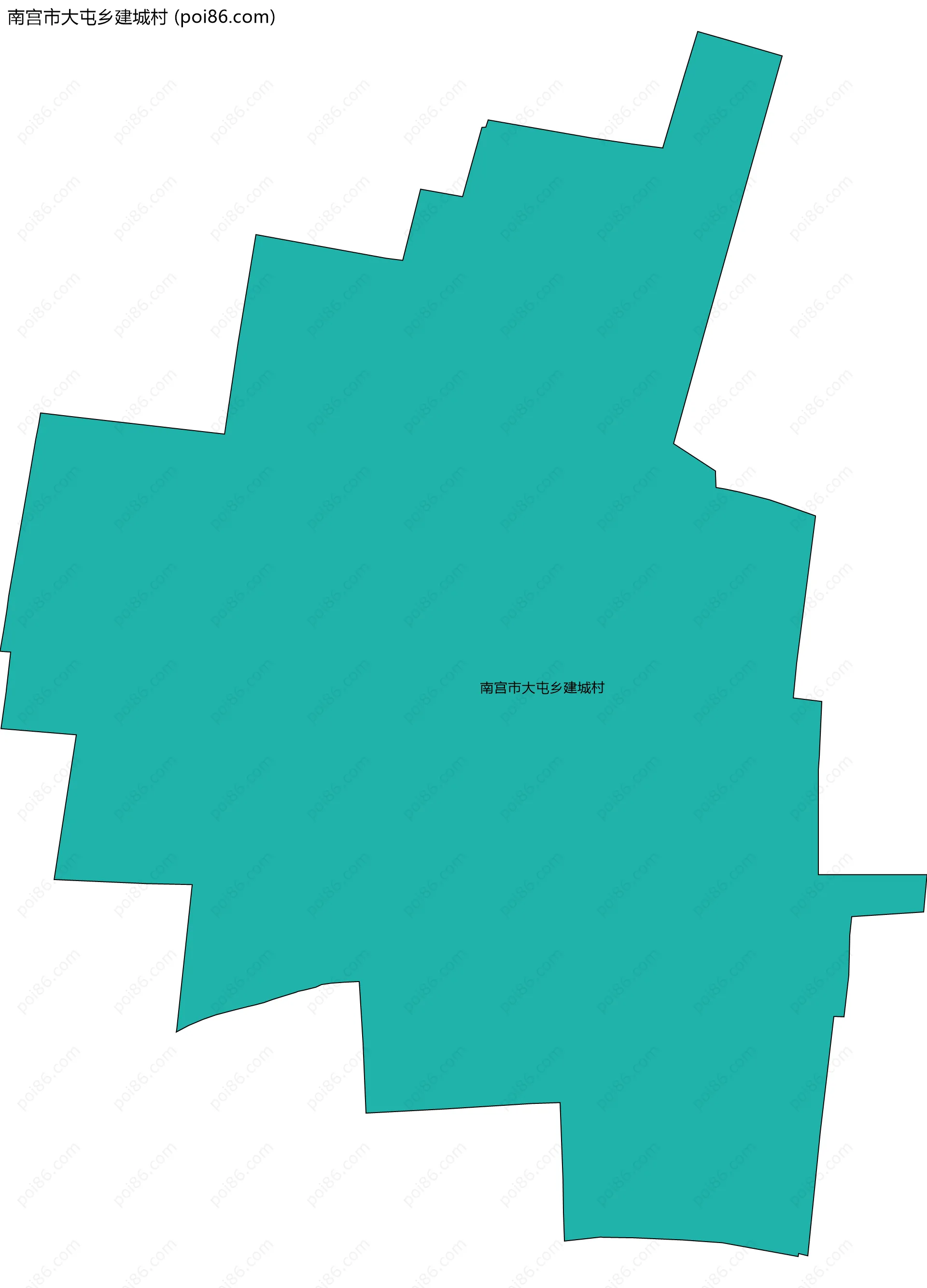 南宫市大屯乡建城村边界地图