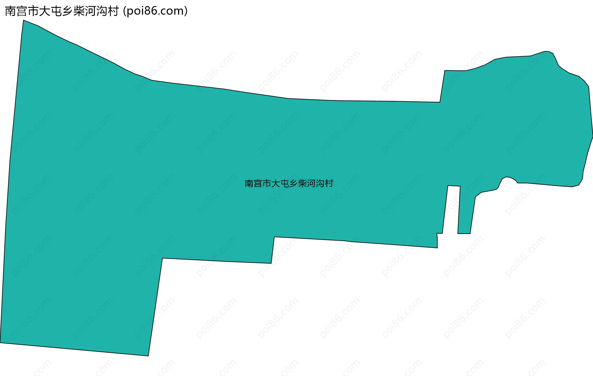 南宫市大屯乡柴河沟村边界地图
