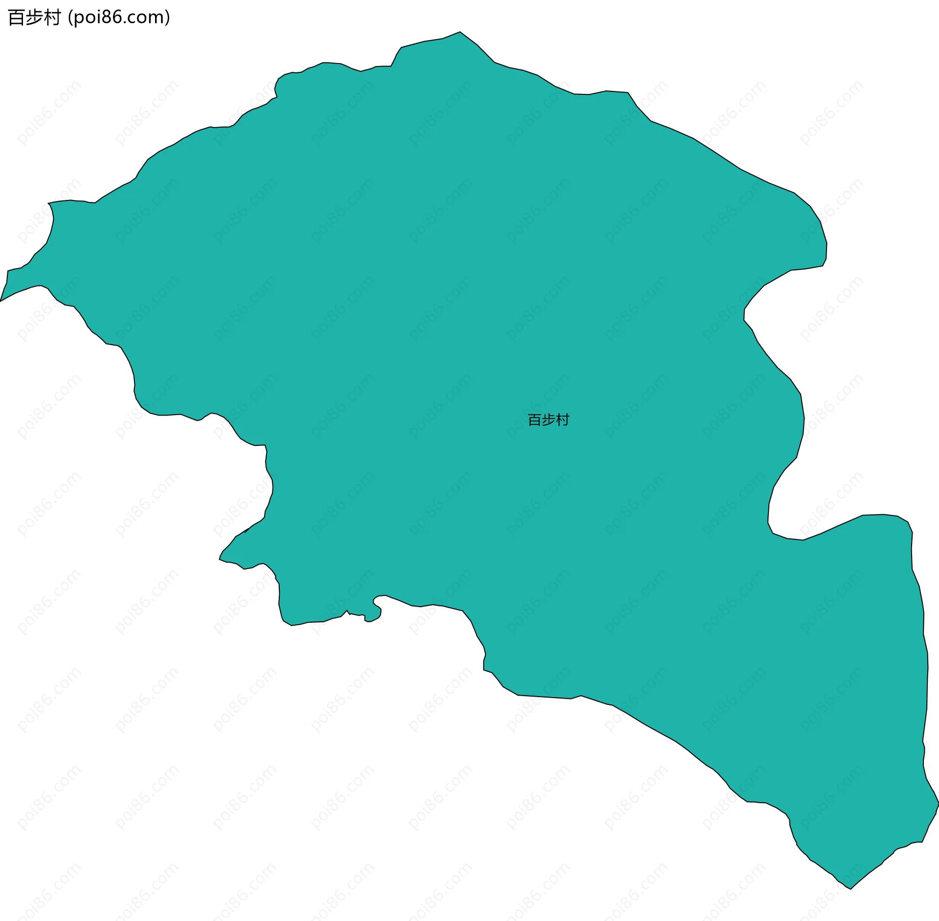 百步村边界地图