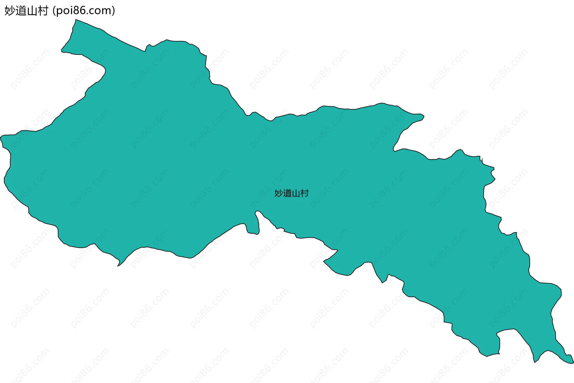 妙道山村边界地图