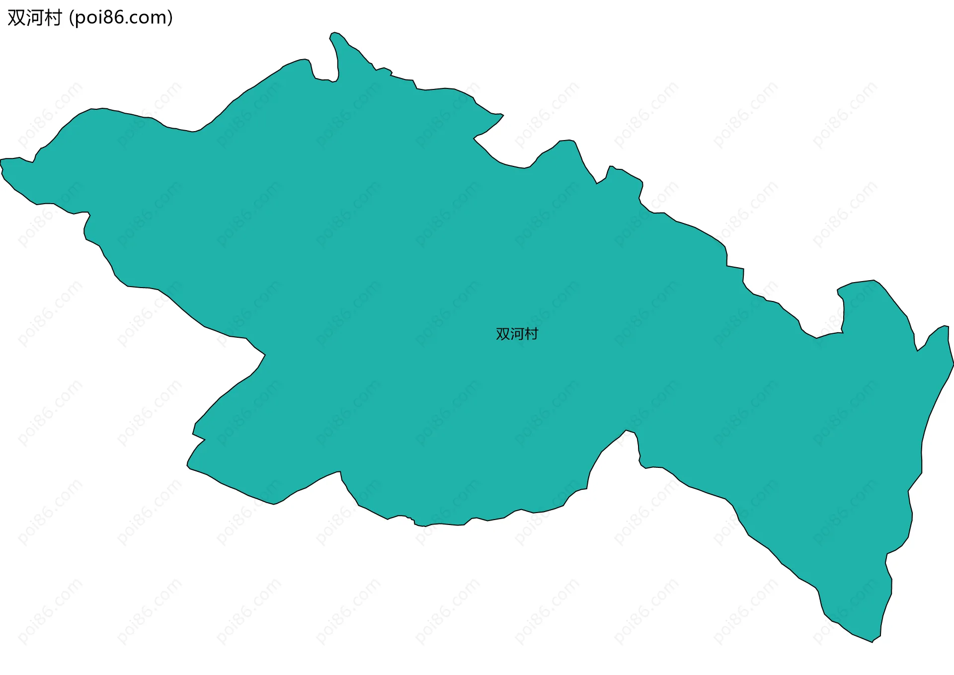 双河村边界地图