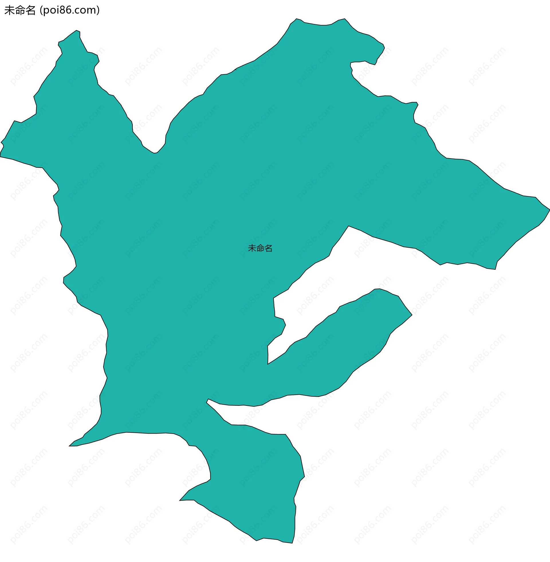 未命名边界地图