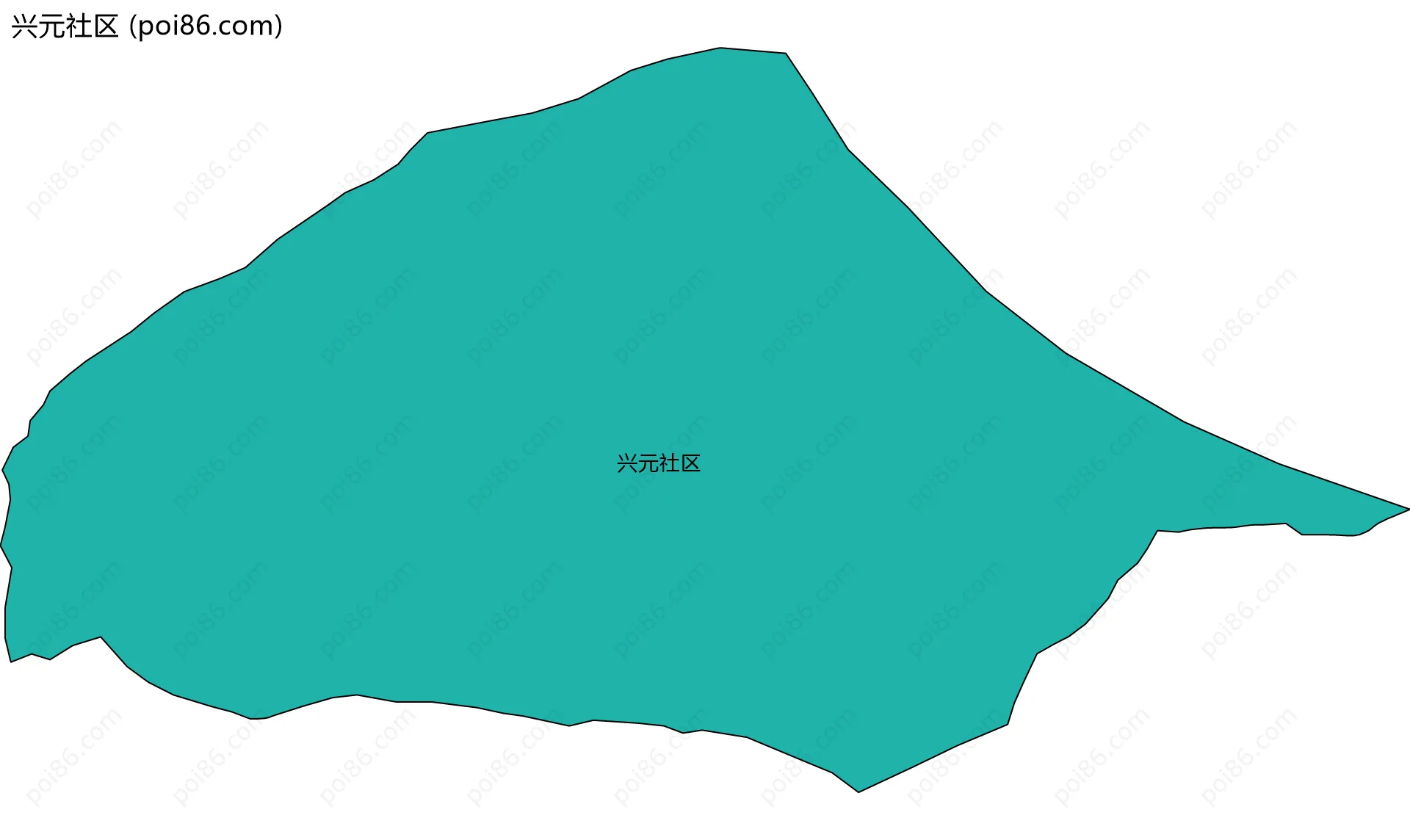 兴元社区边界地图