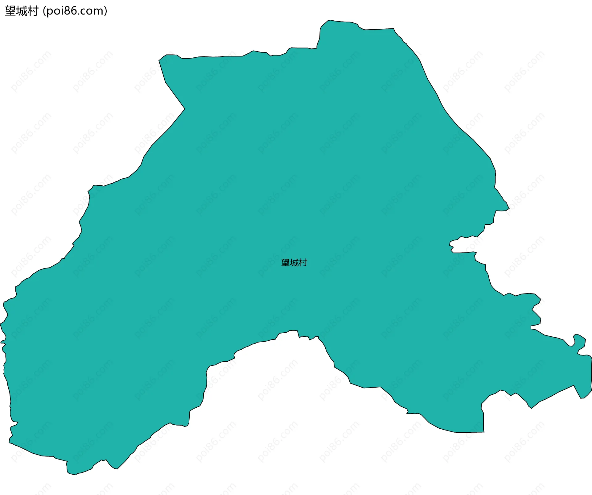 望城村边界地图