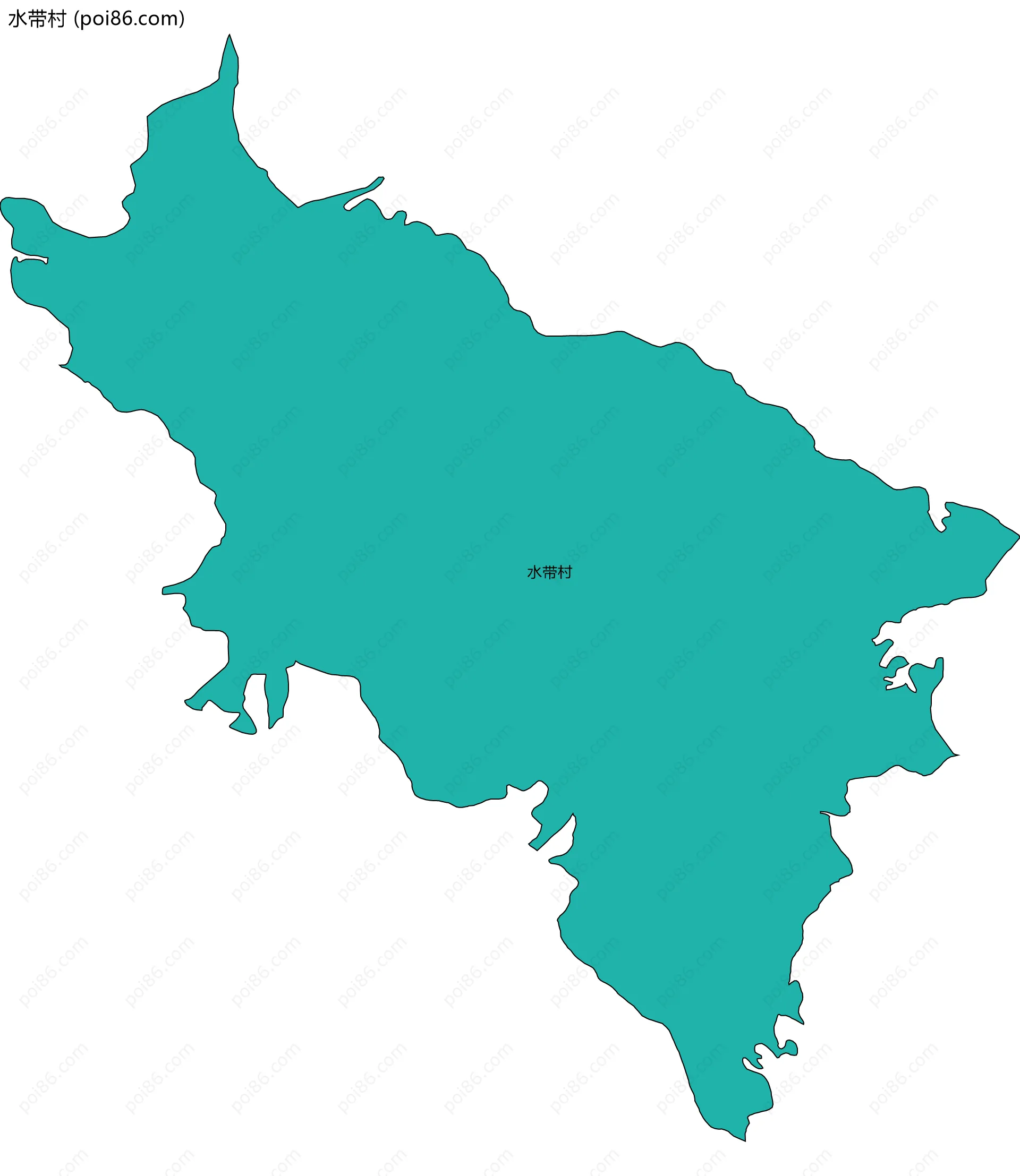 水带村边界地图