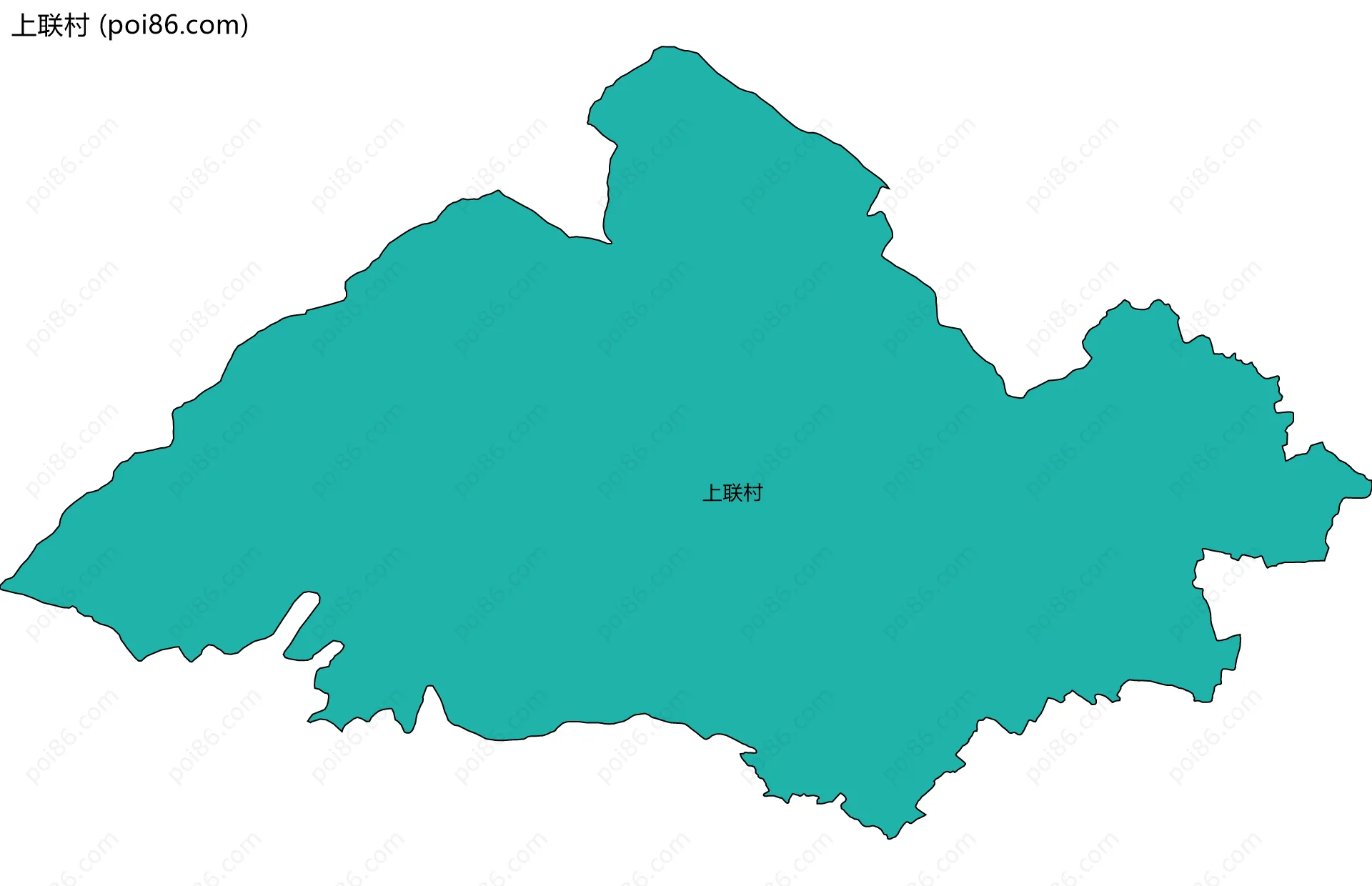 上联村边界地图