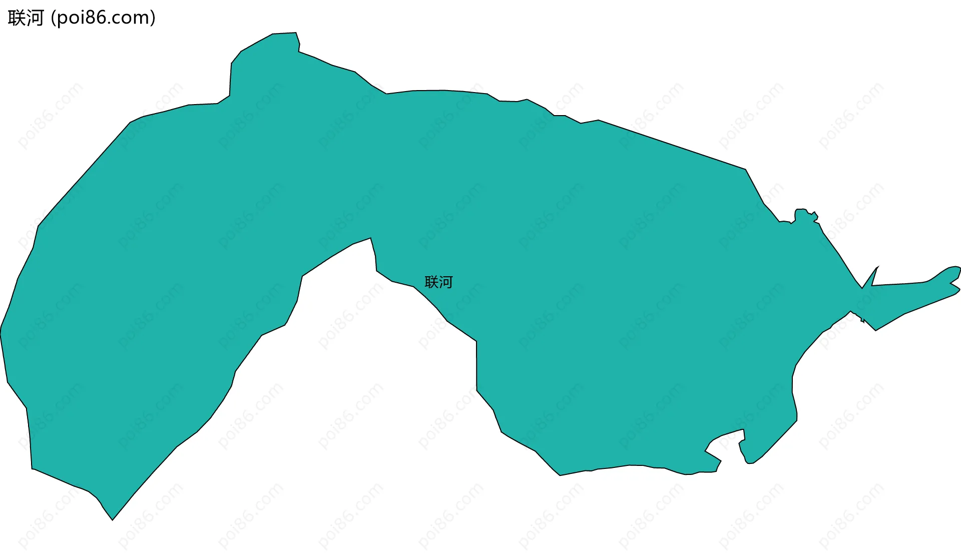 联河边界地图