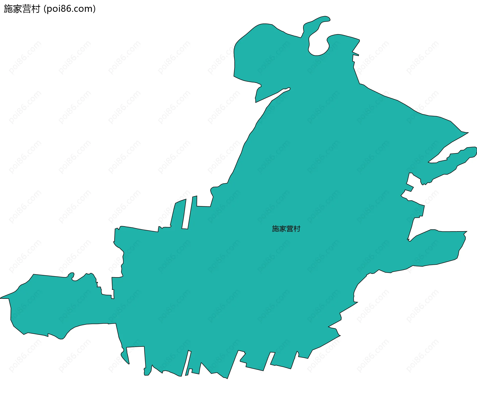 施家营村边界地图
