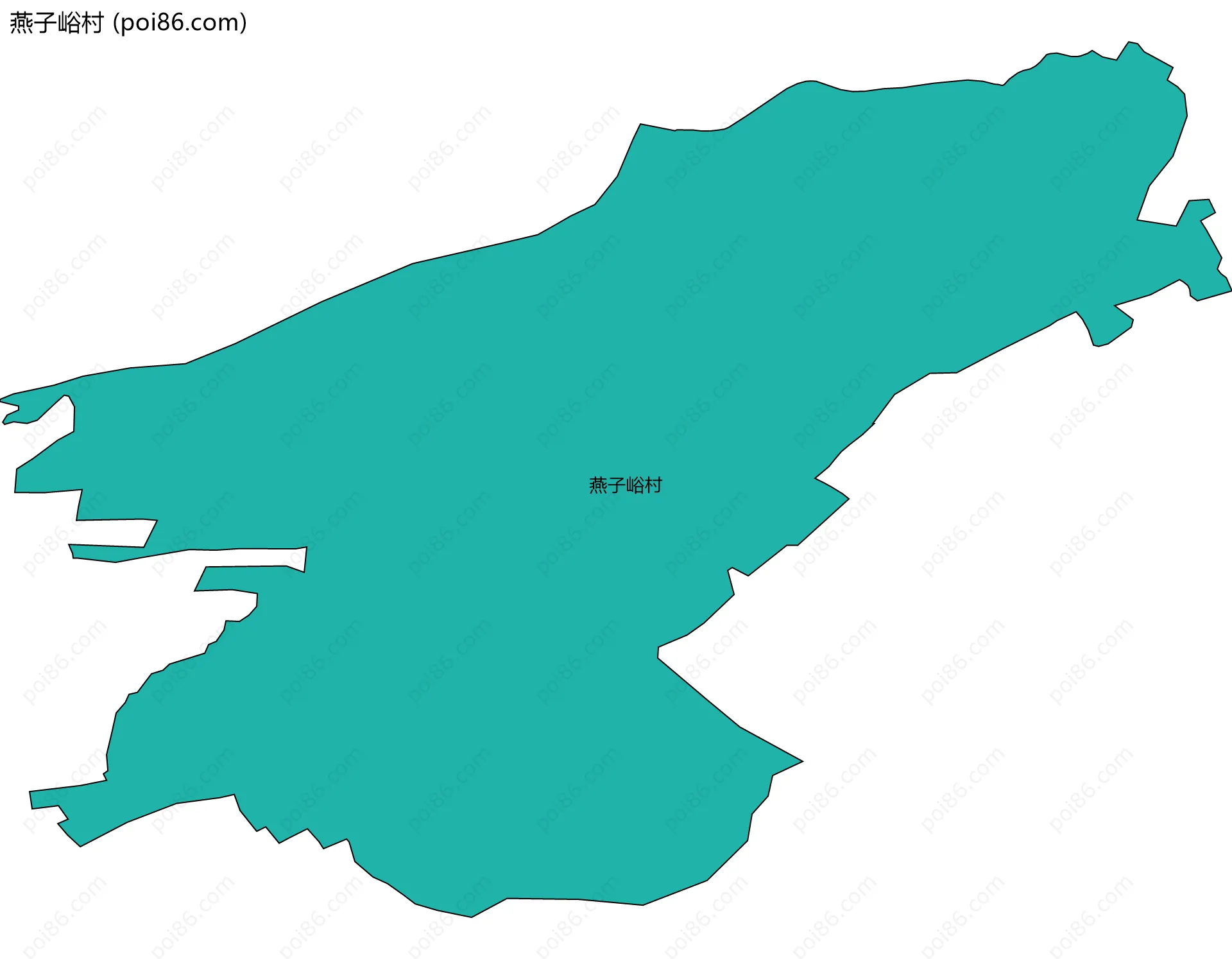燕子峪村边界地图