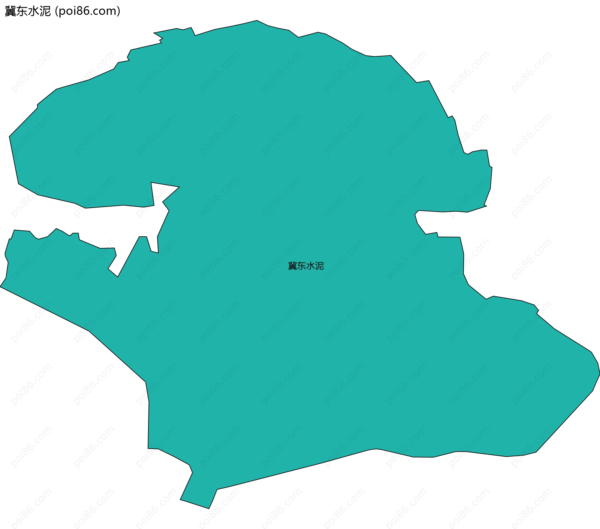 冀东水泥边界地图