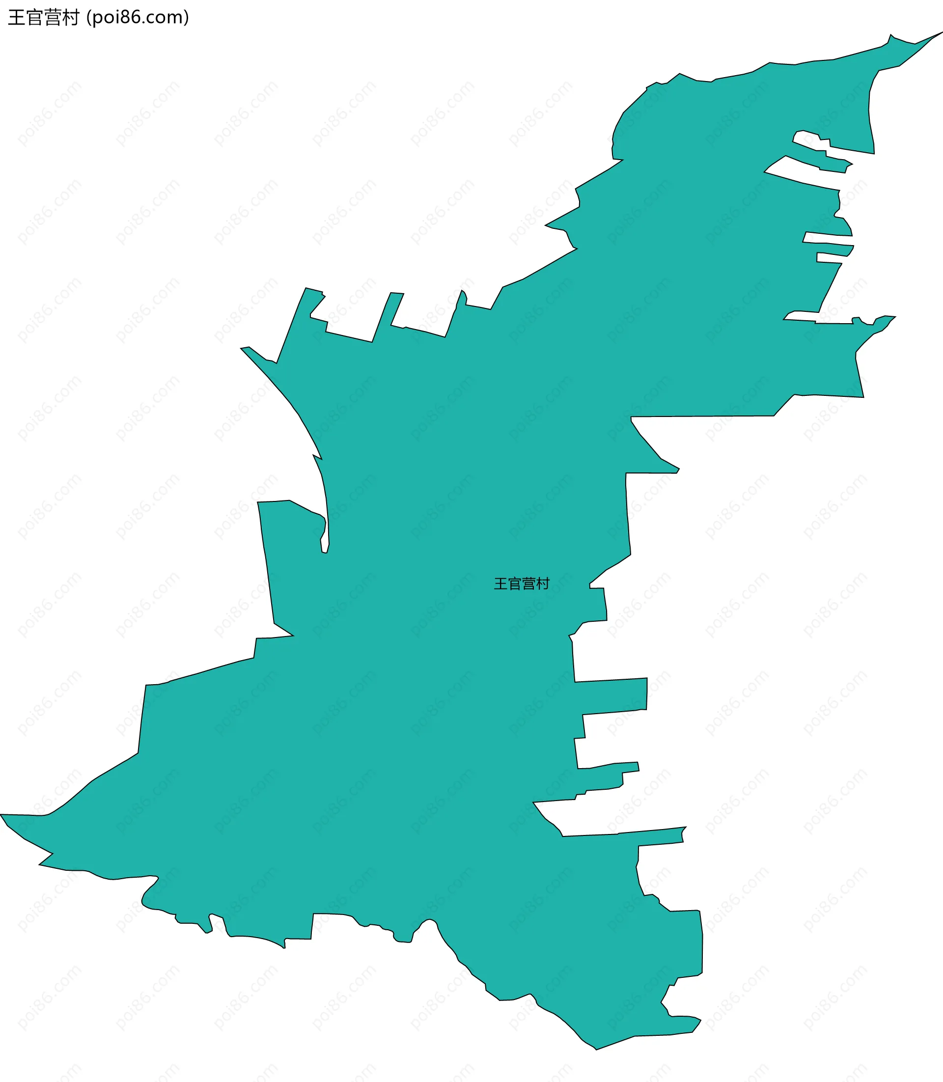 王官营村边界地图