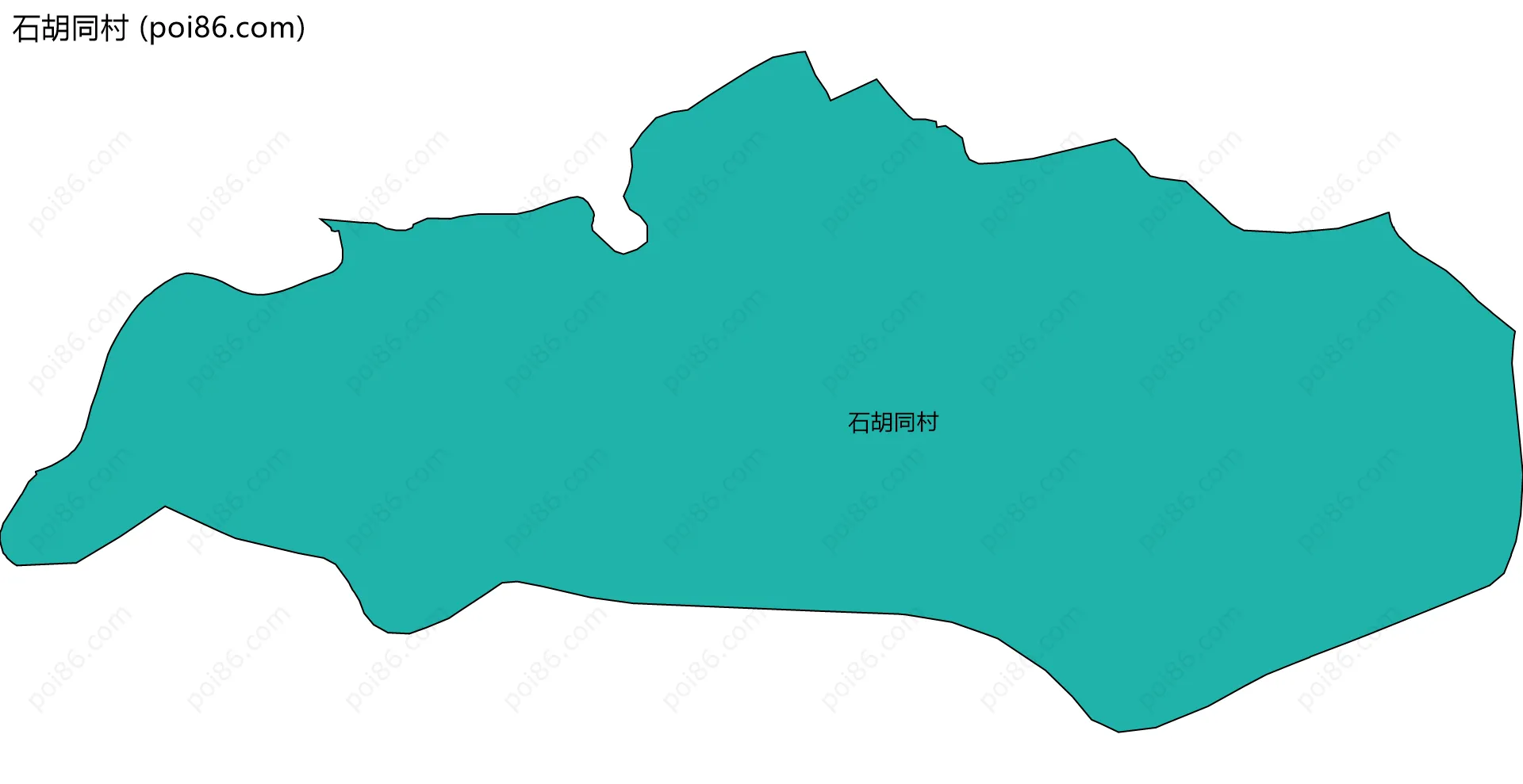 石胡同村边界地图