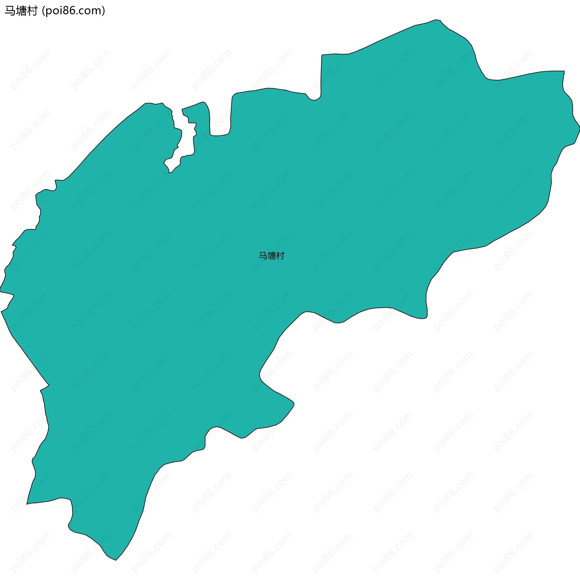 马塘村边界地图