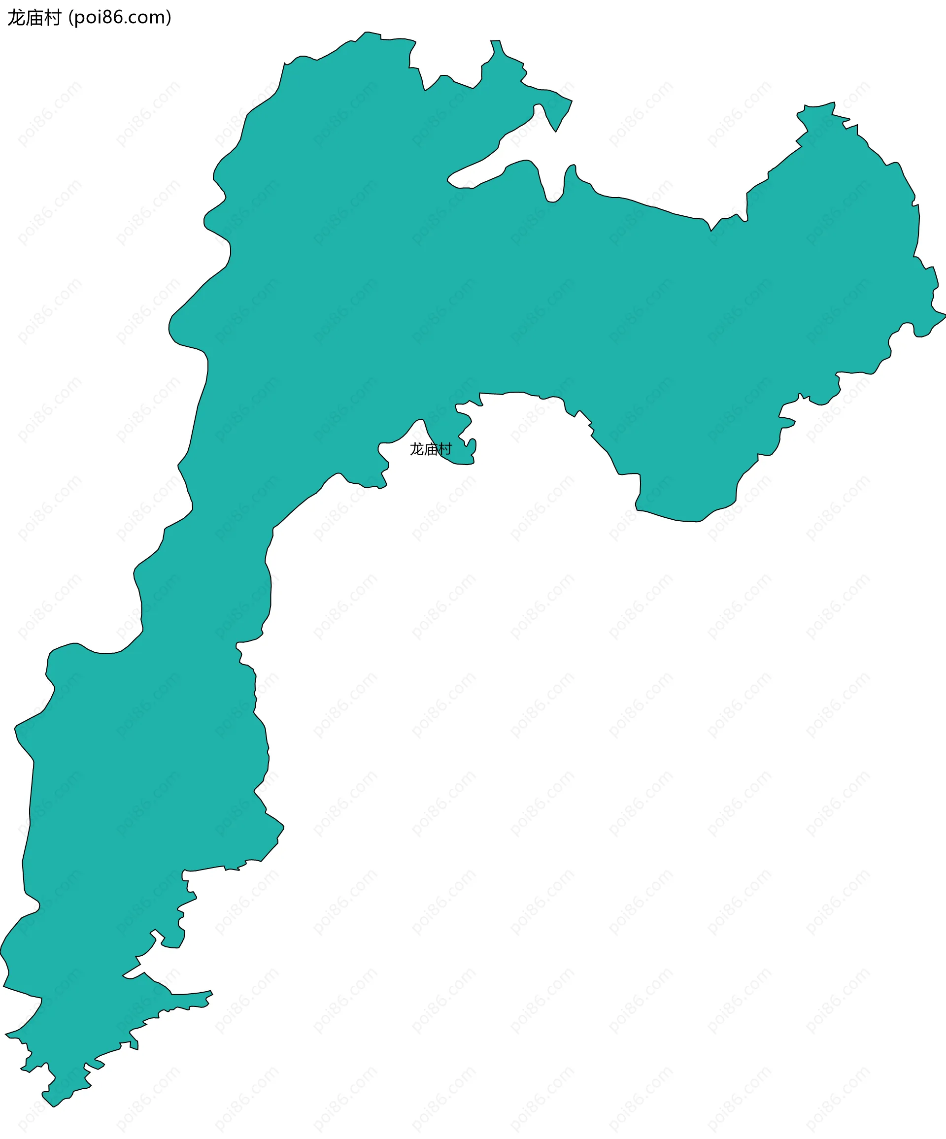 龙庙村边界地图