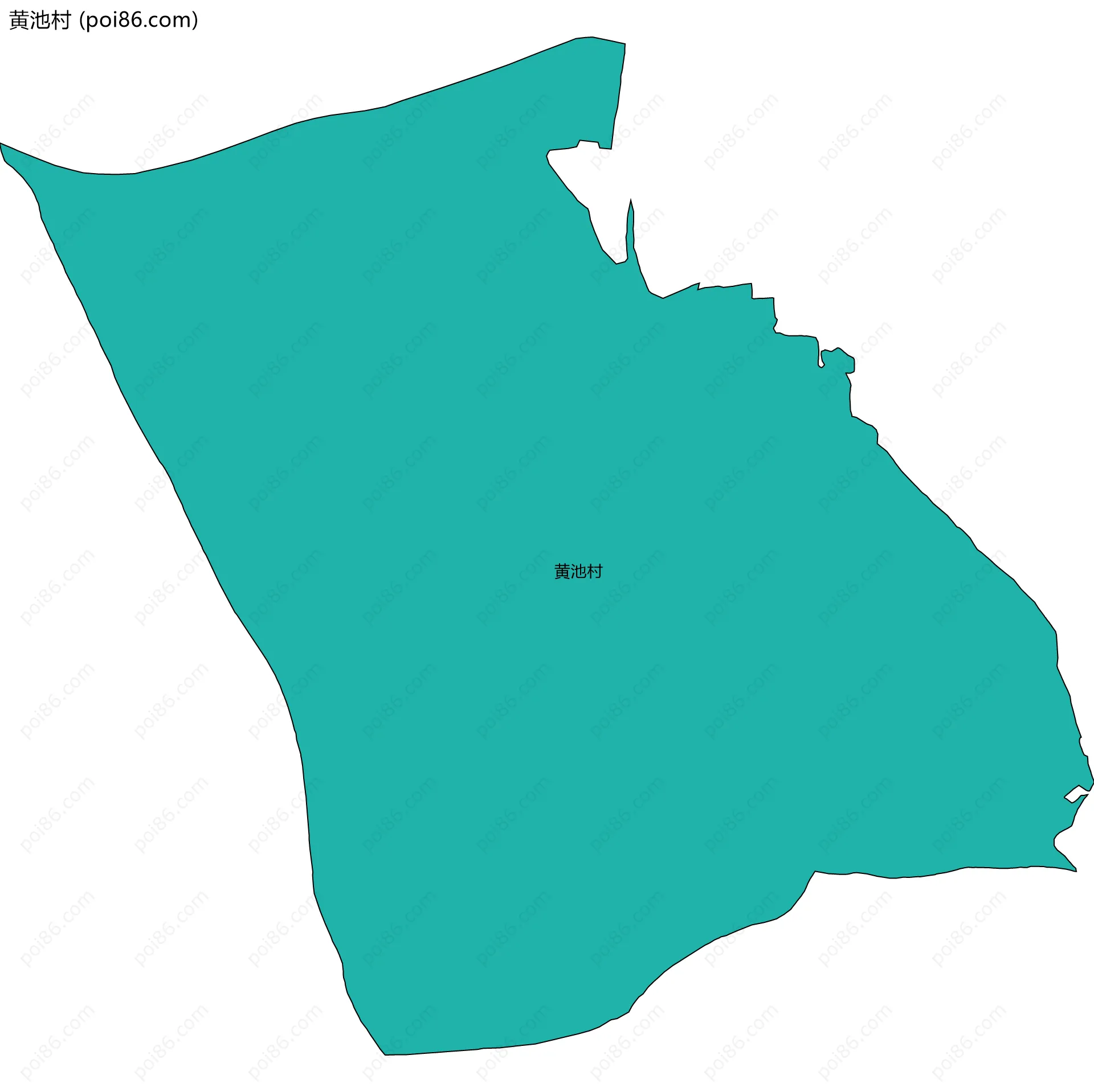 黄池村边界地图
