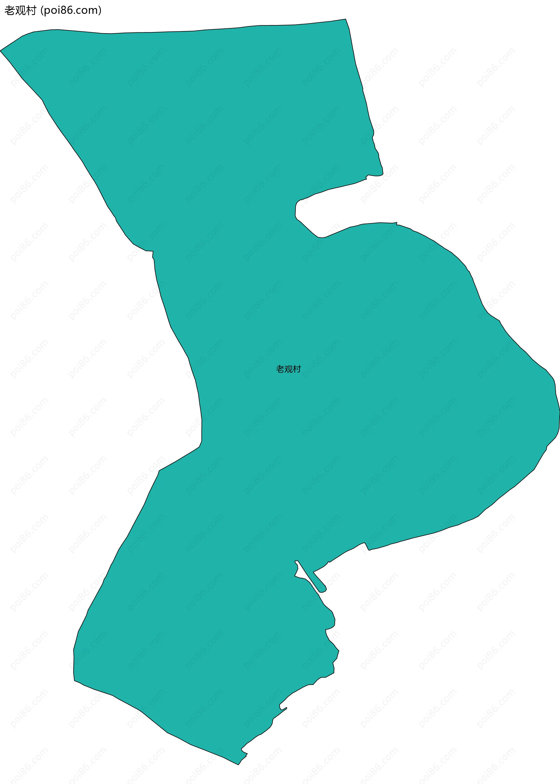 老观村边界地图
