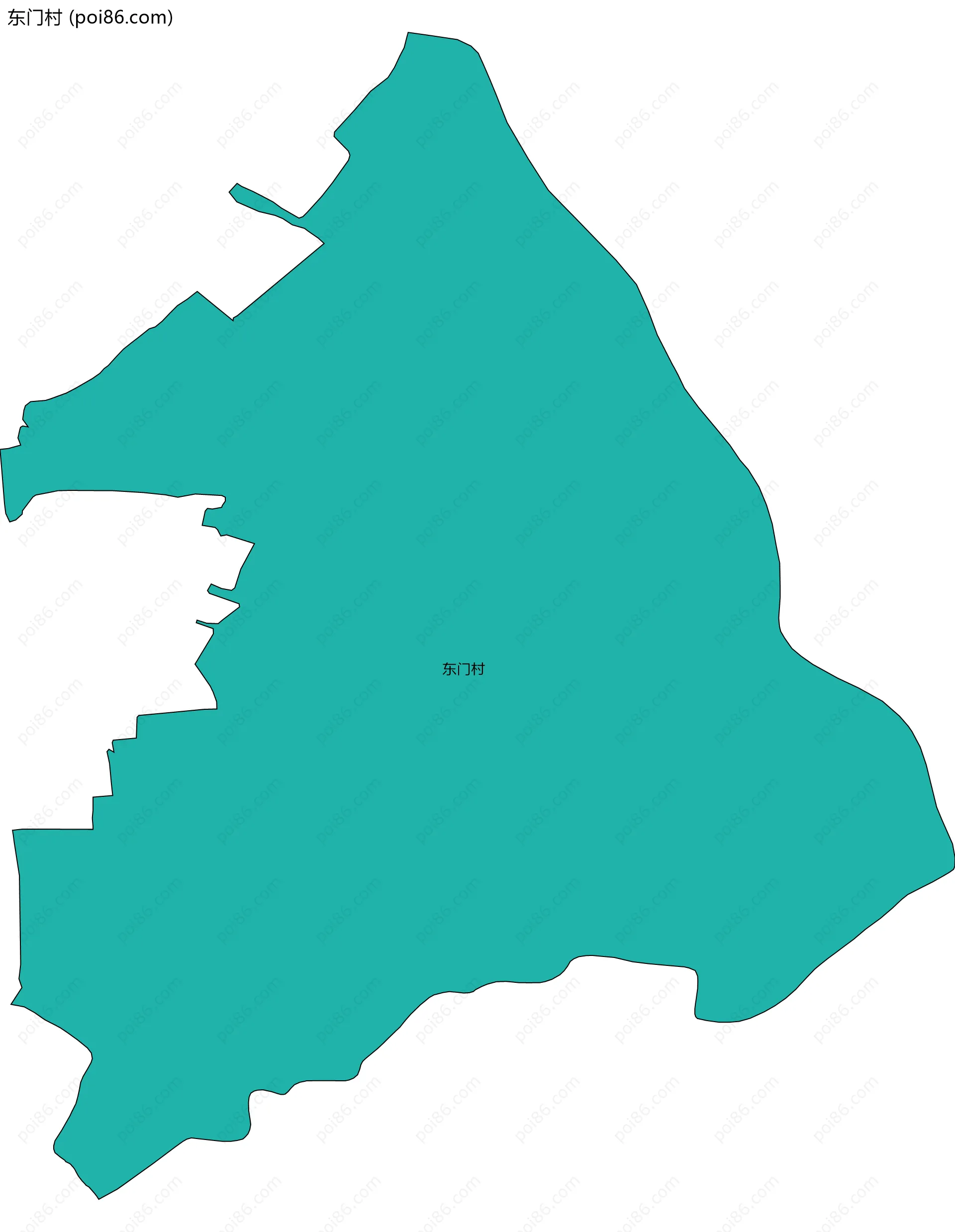 东门村边界地图