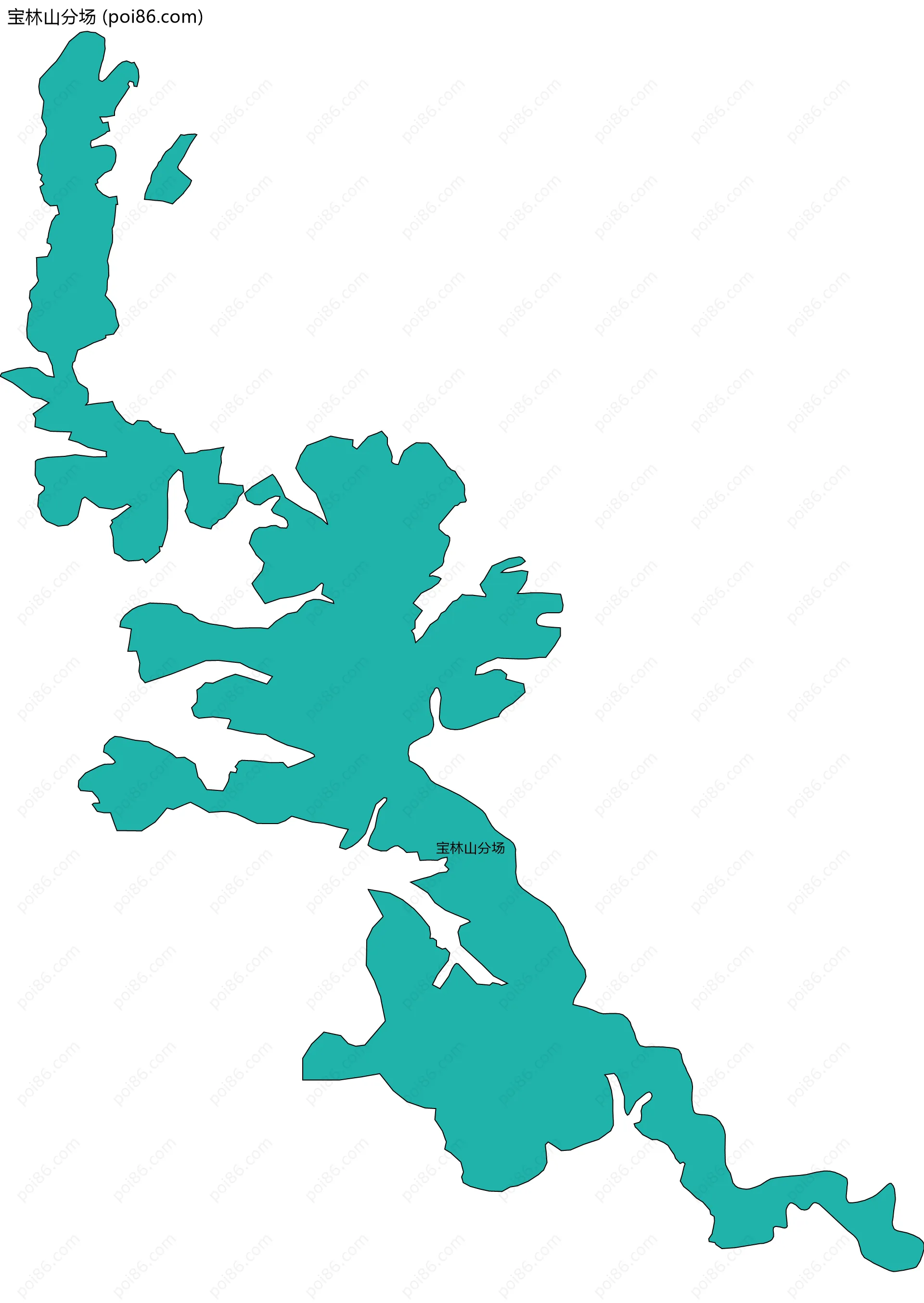宝林山分场边界地图
