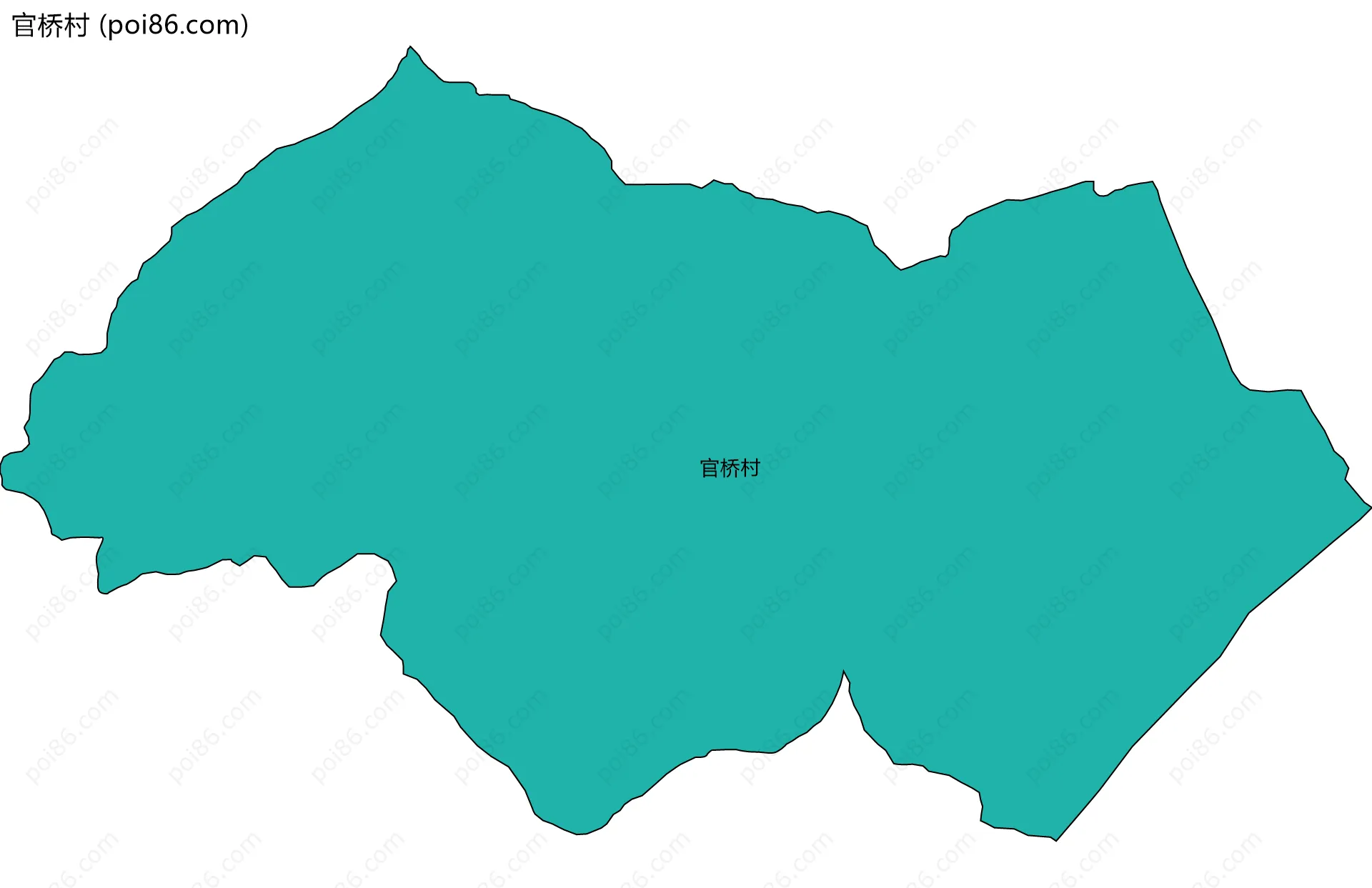 官桥村边界地图