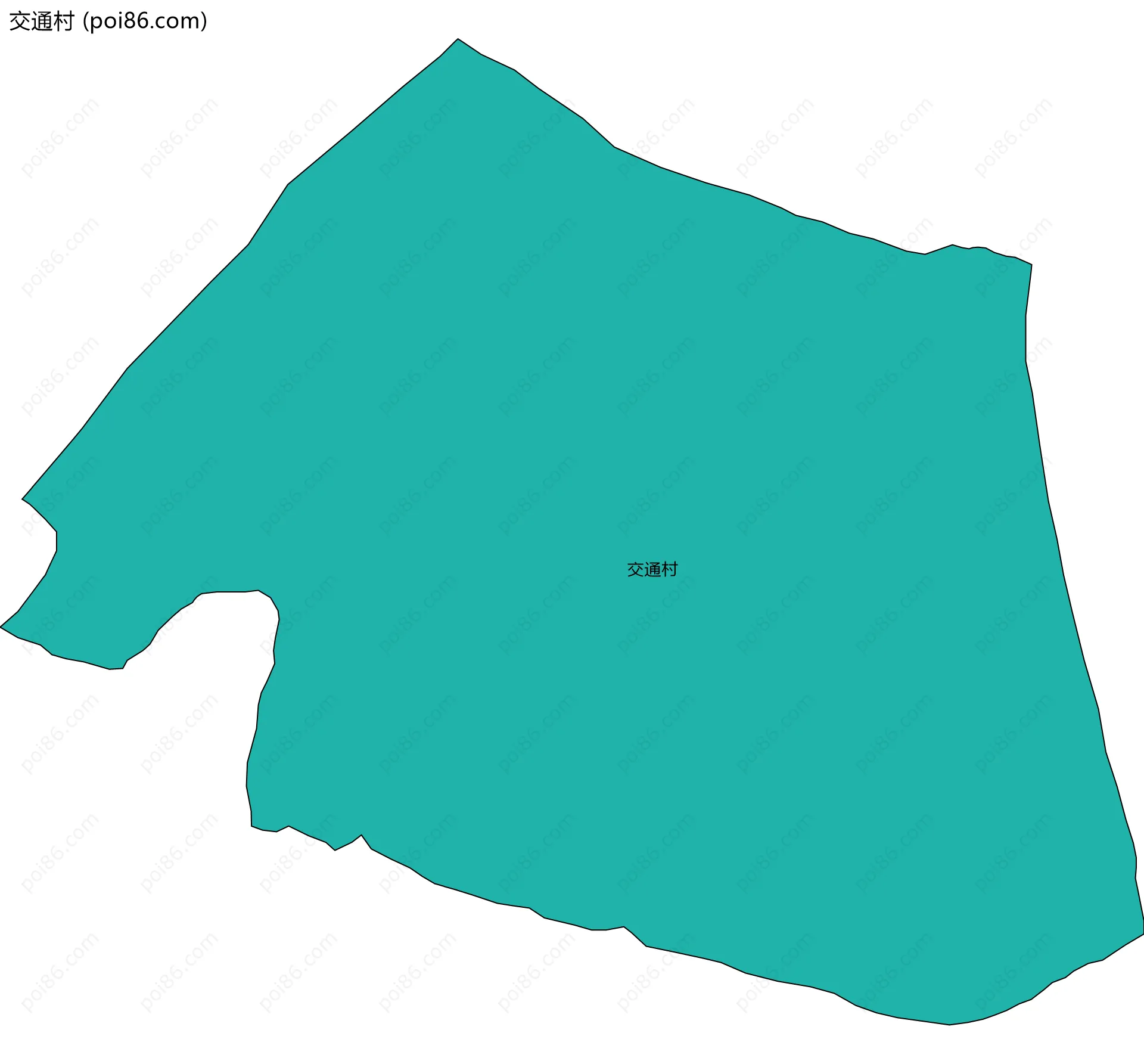 交通村边界地图