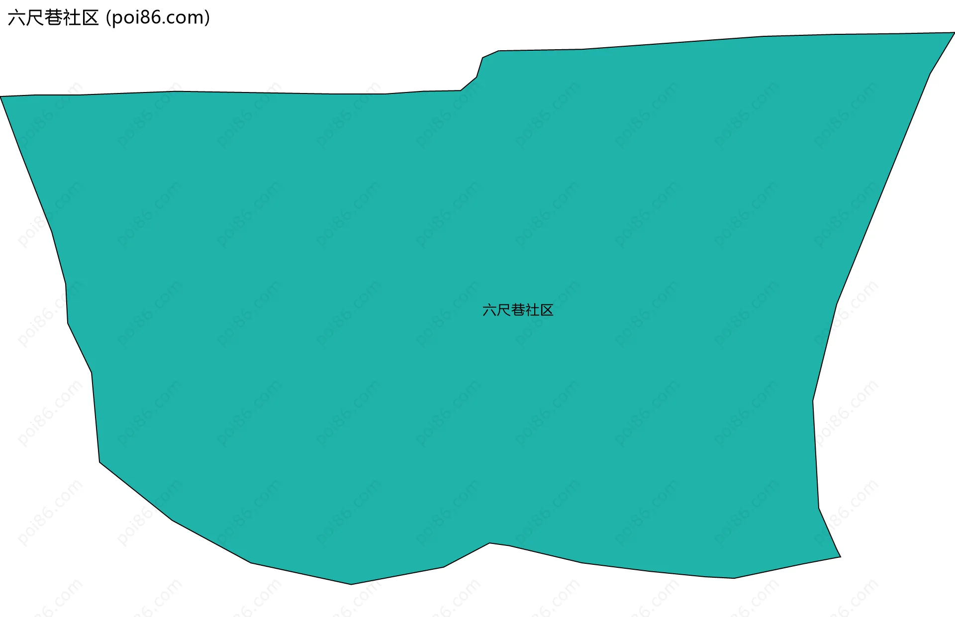 六尺巷社区边界地图