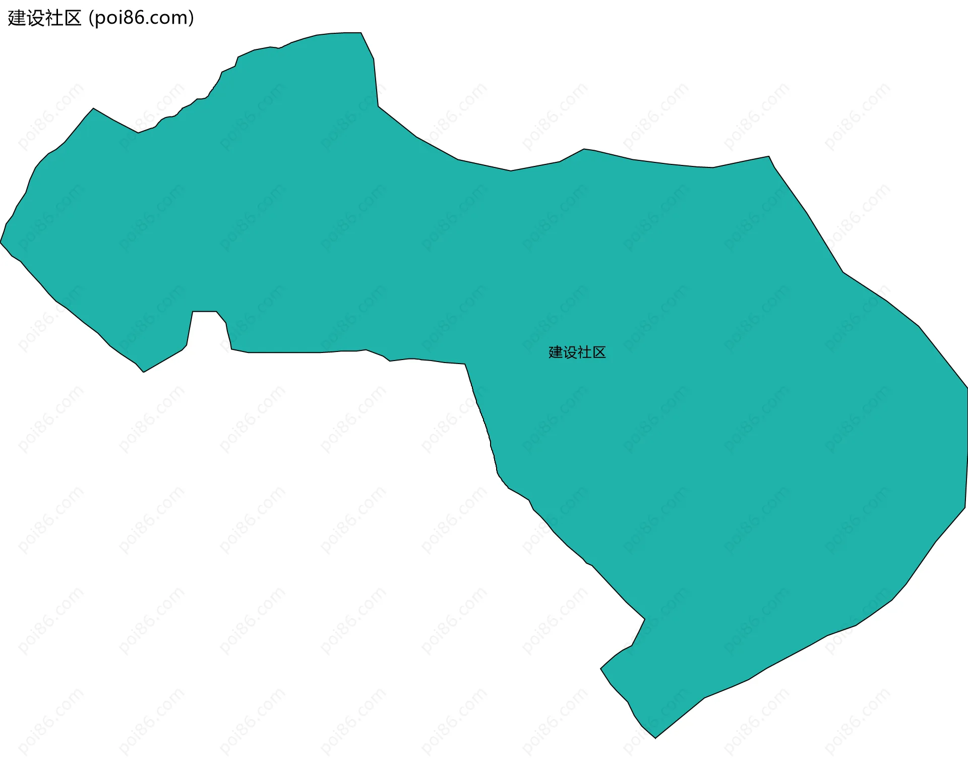 建设社区边界地图