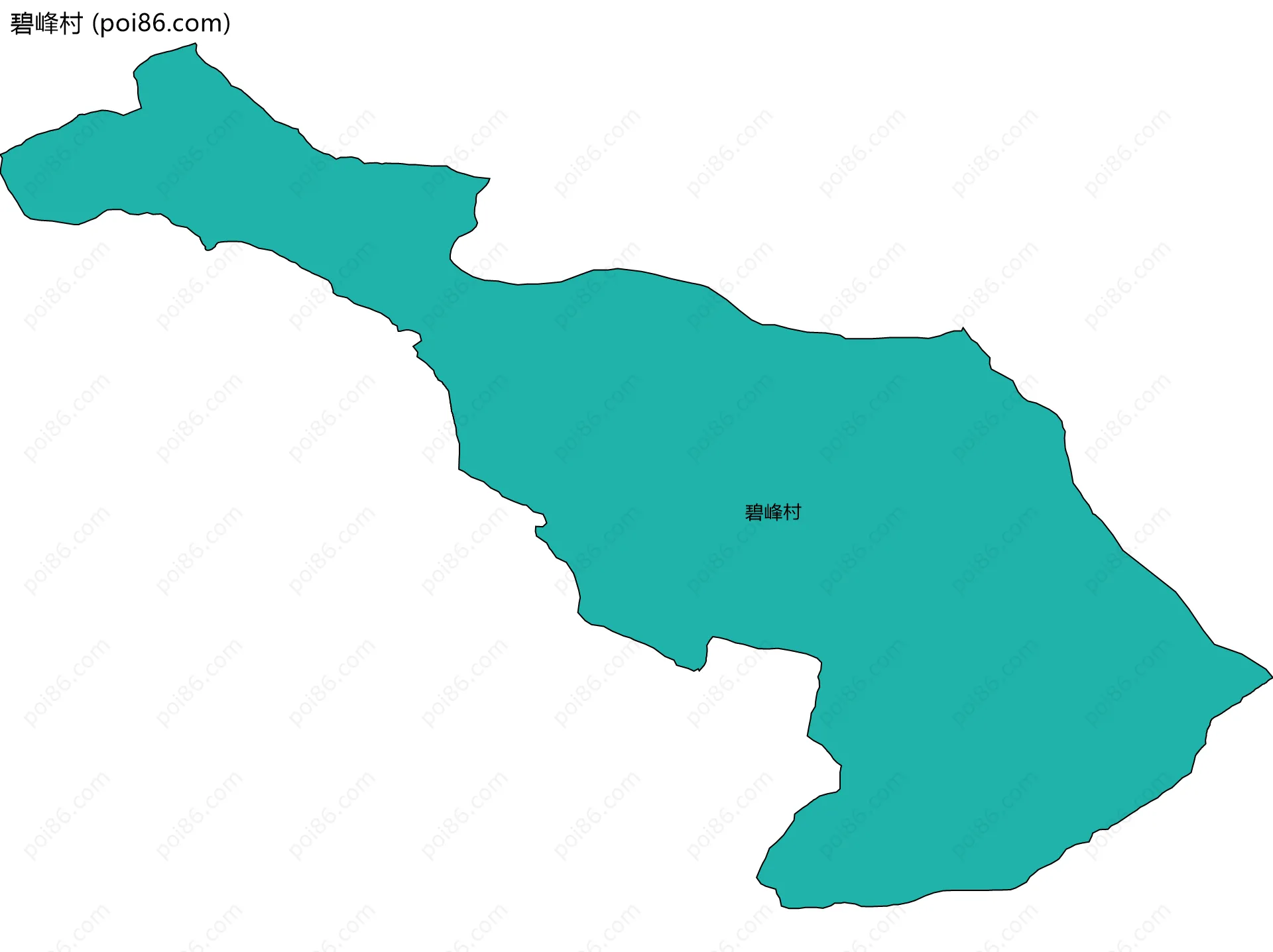碧峰村边界地图