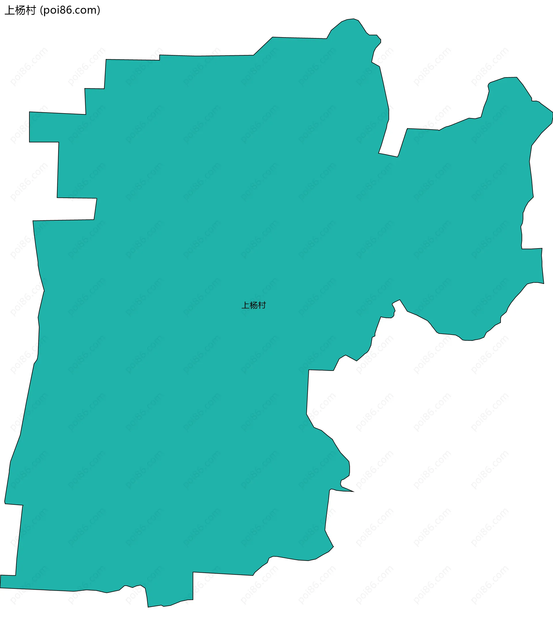 上杨村边界地图