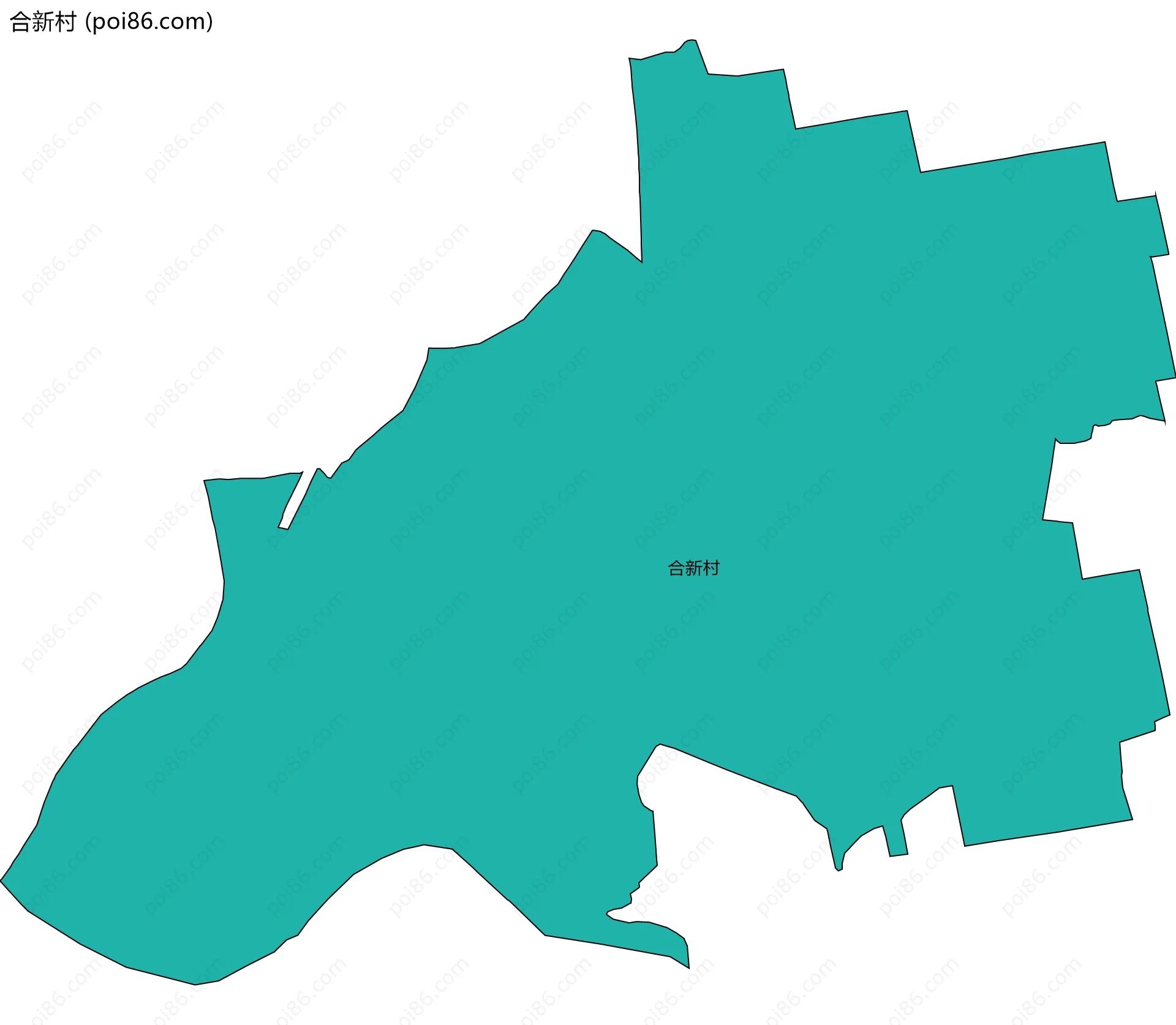 合新村边界地图