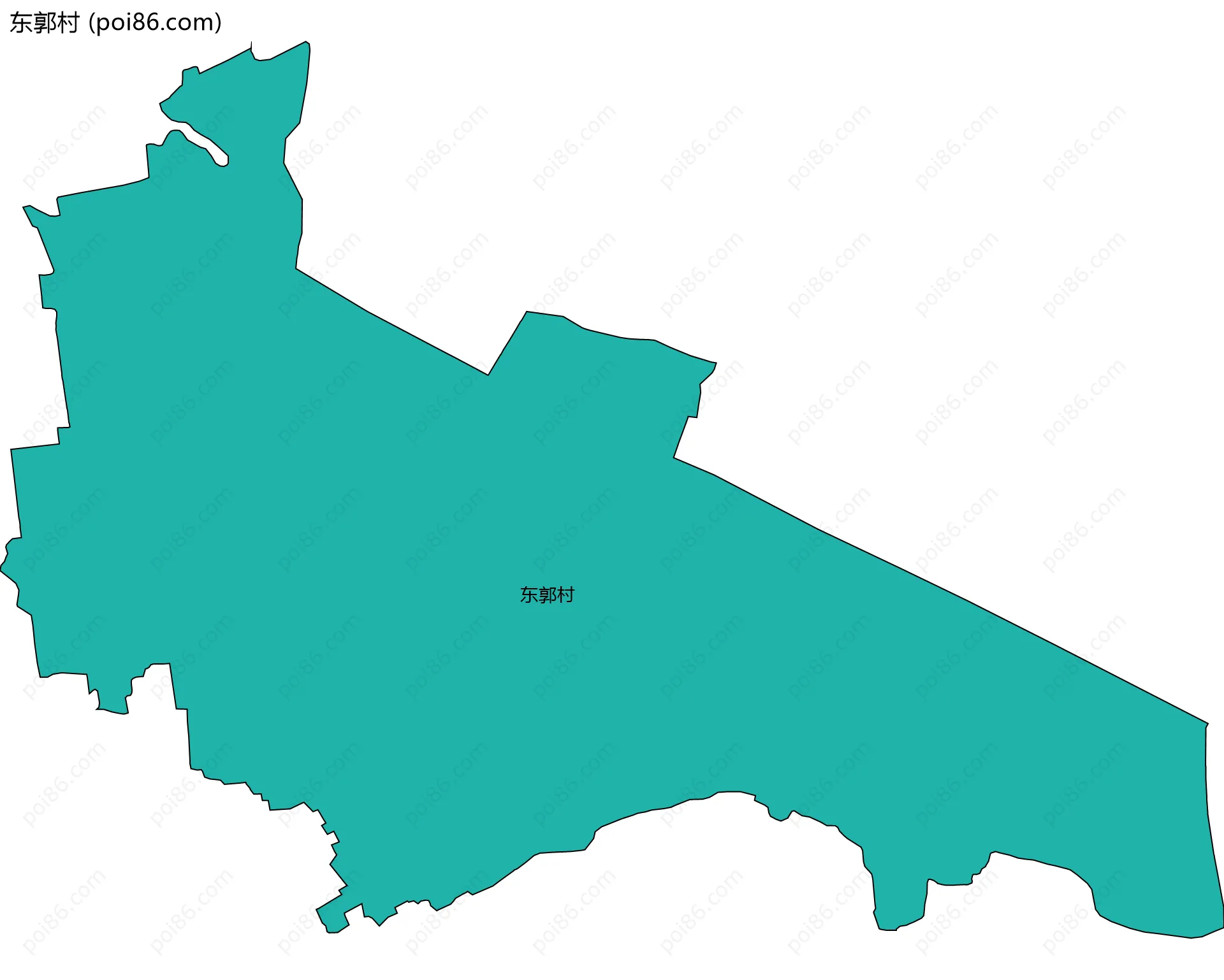 东郭村边界地图