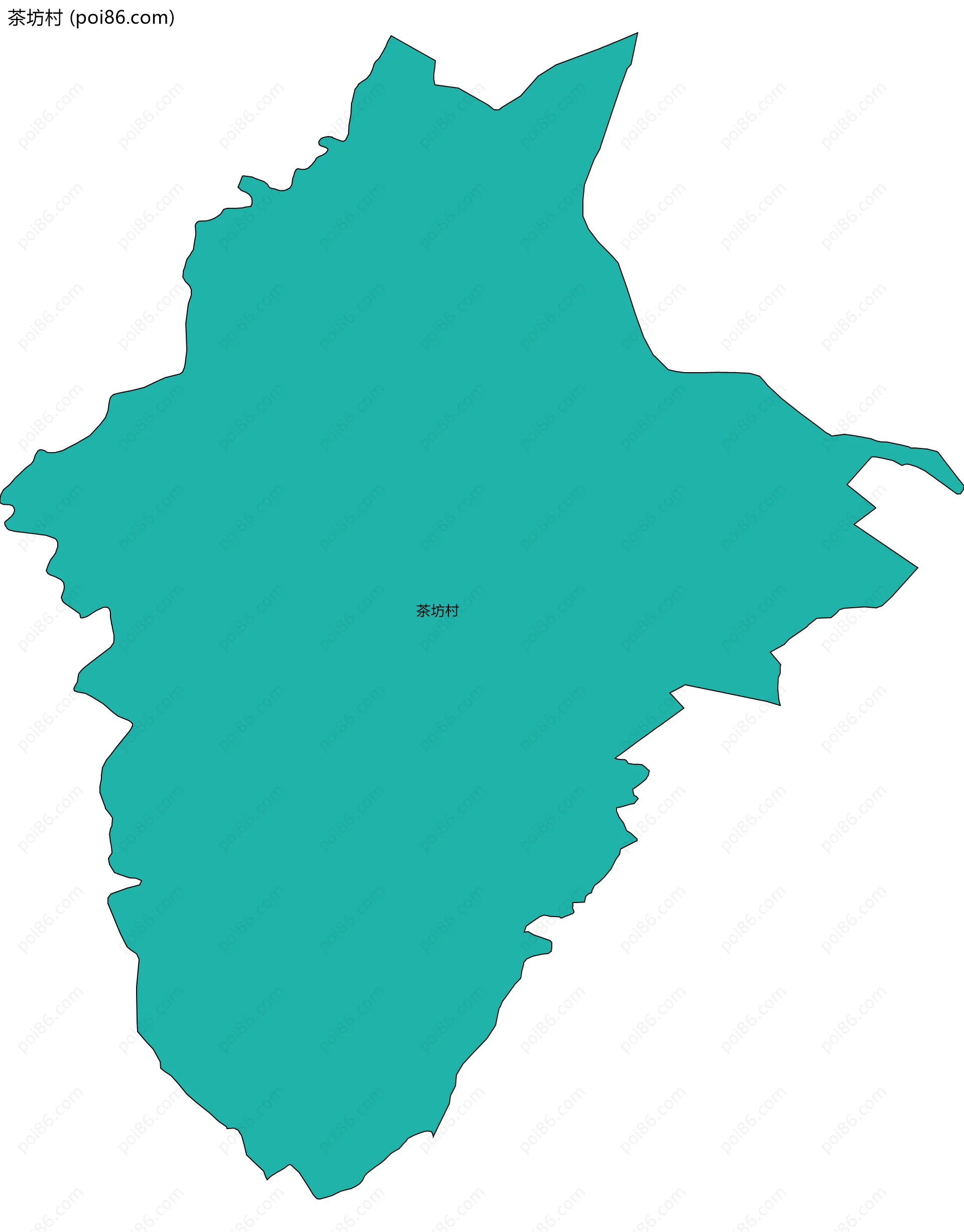 茶坊村边界地图