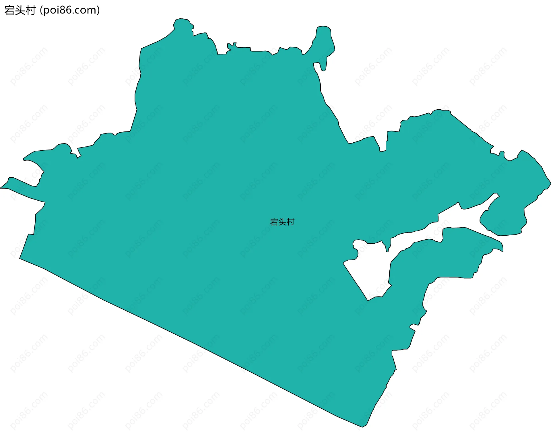 宕头村边界地图