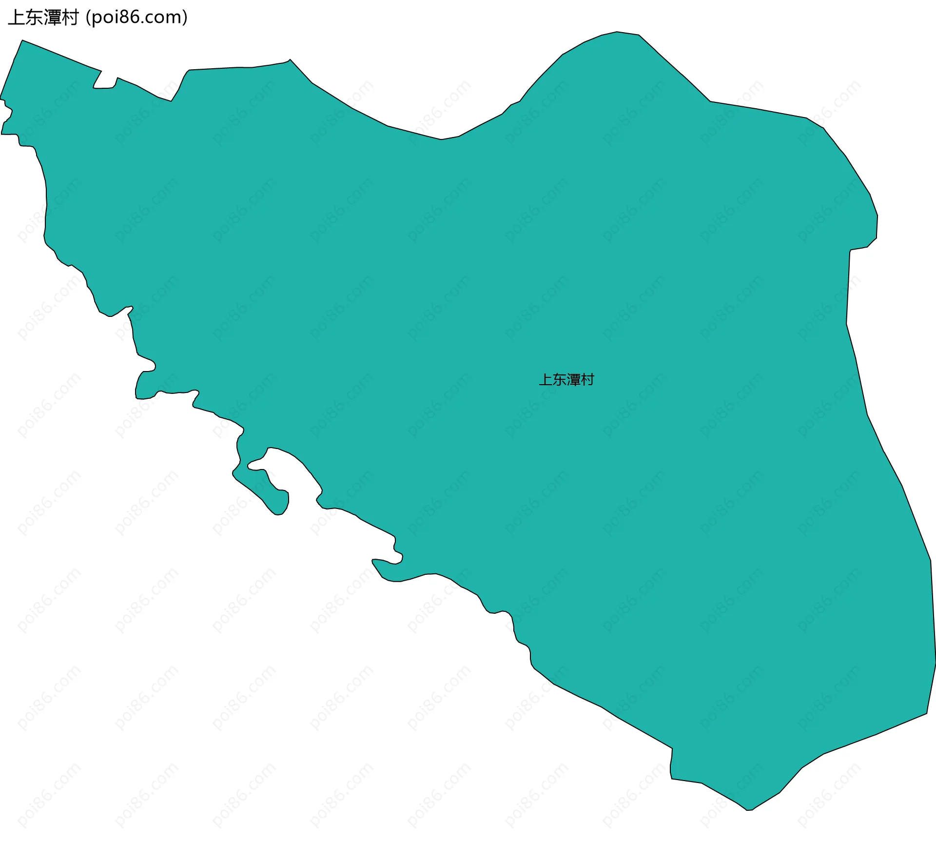 上东潭村边界地图