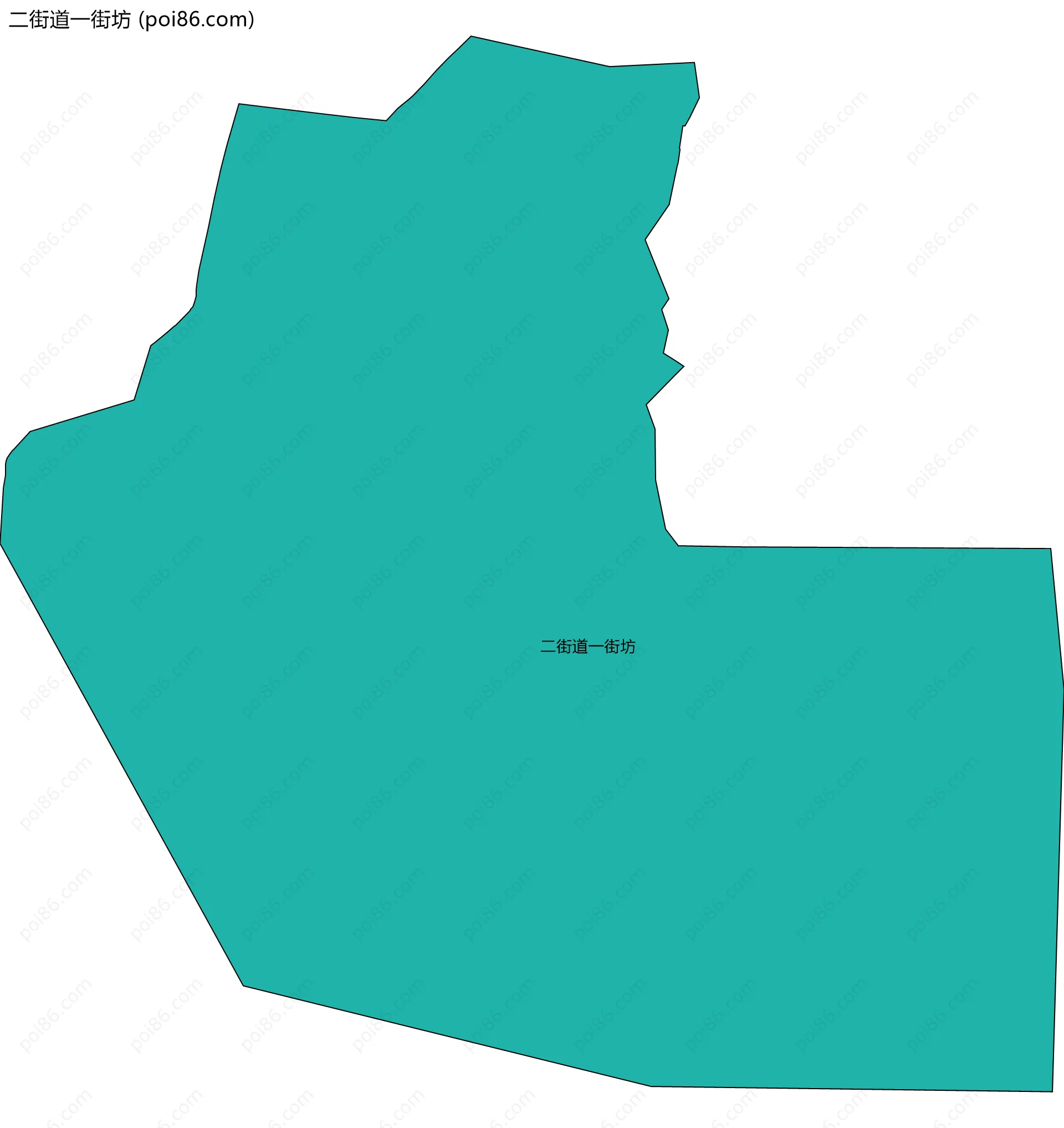 二街道一街坊边界地图
