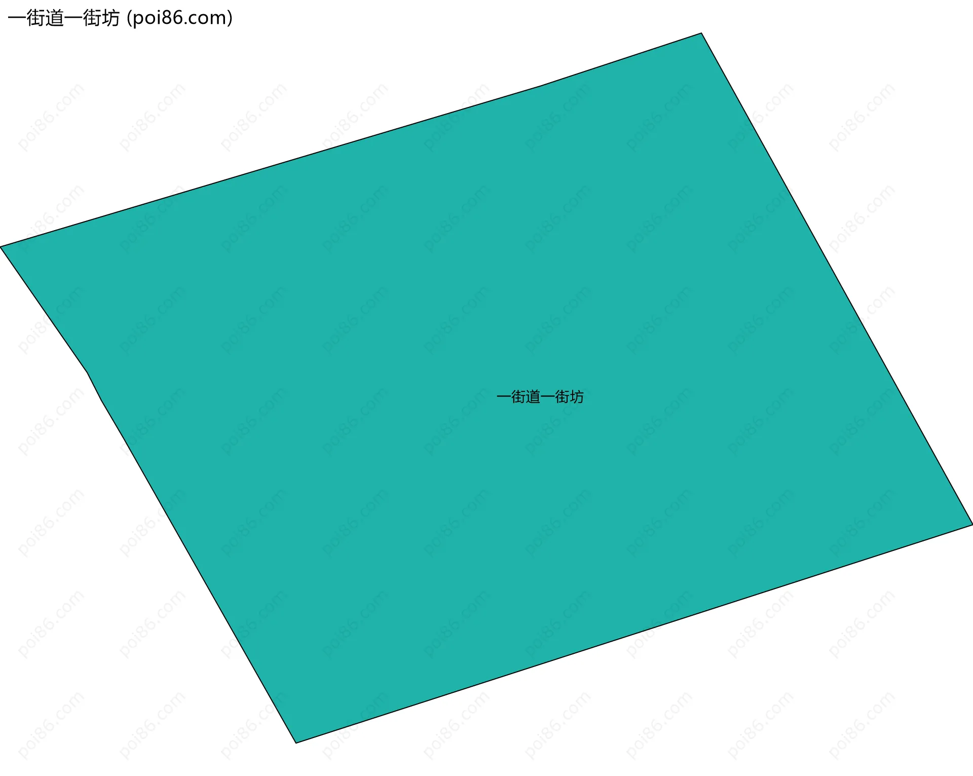 一街道一街坊边界地图