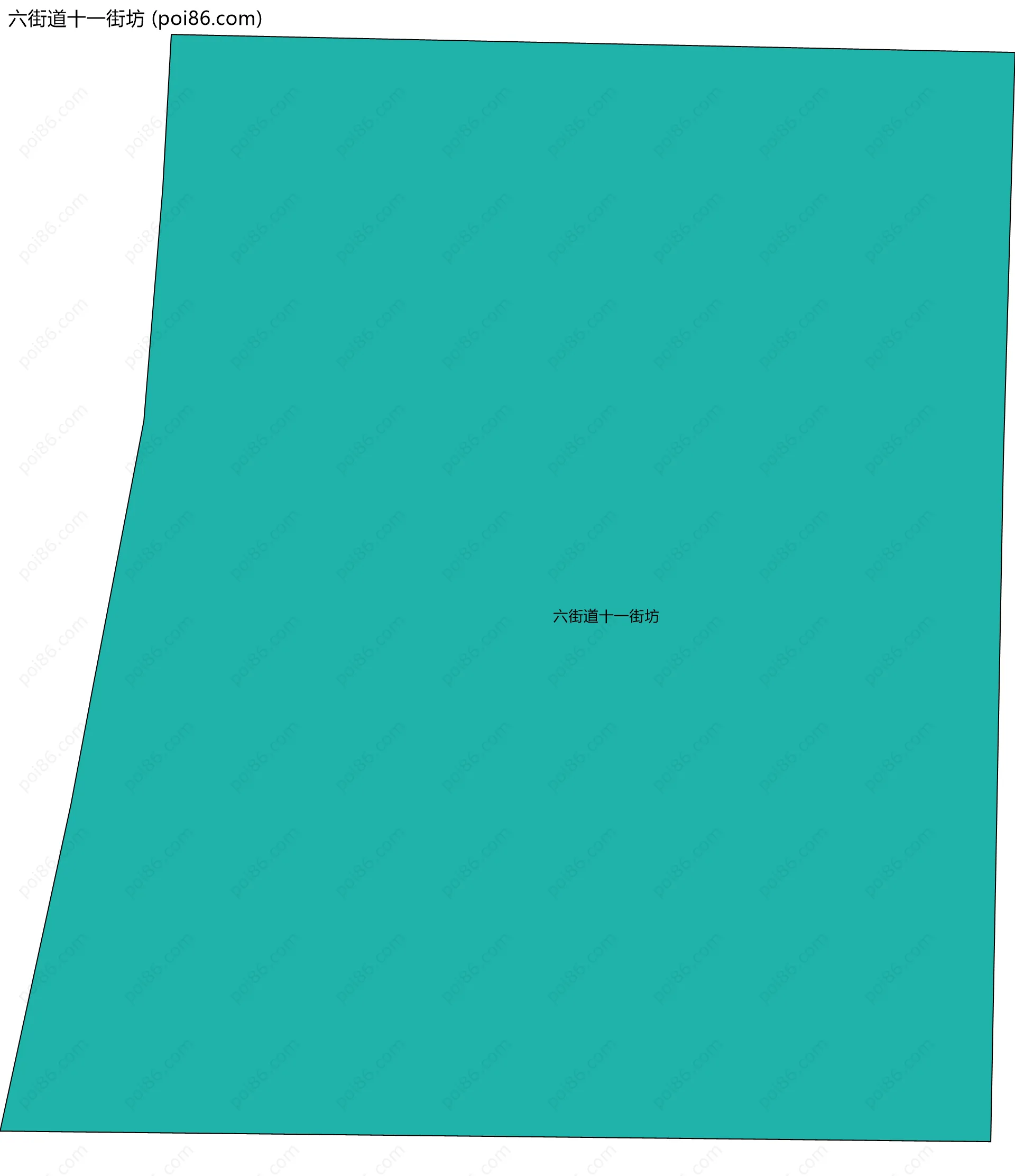 六街道十一街坊边界地图