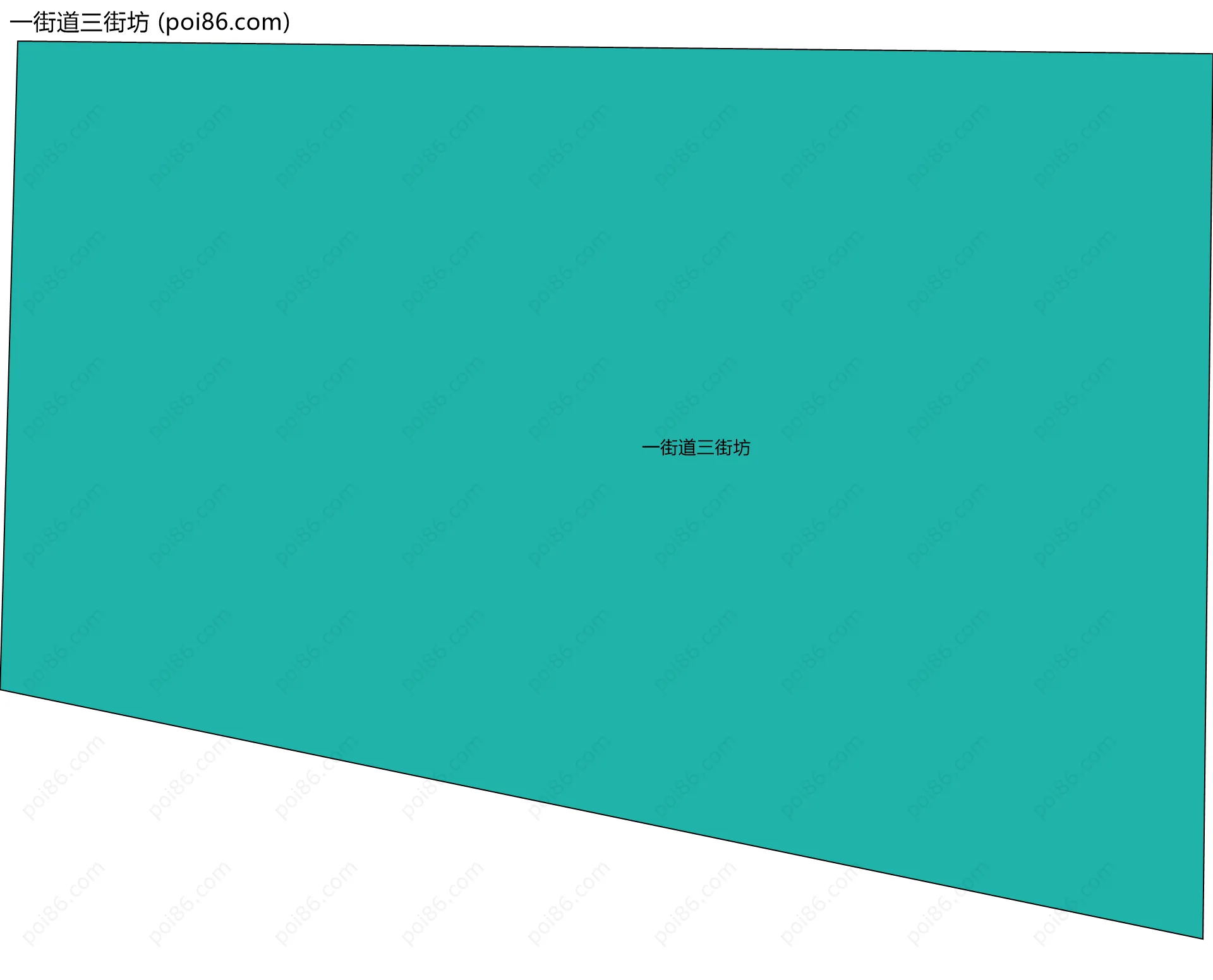 一街道三街坊边界地图