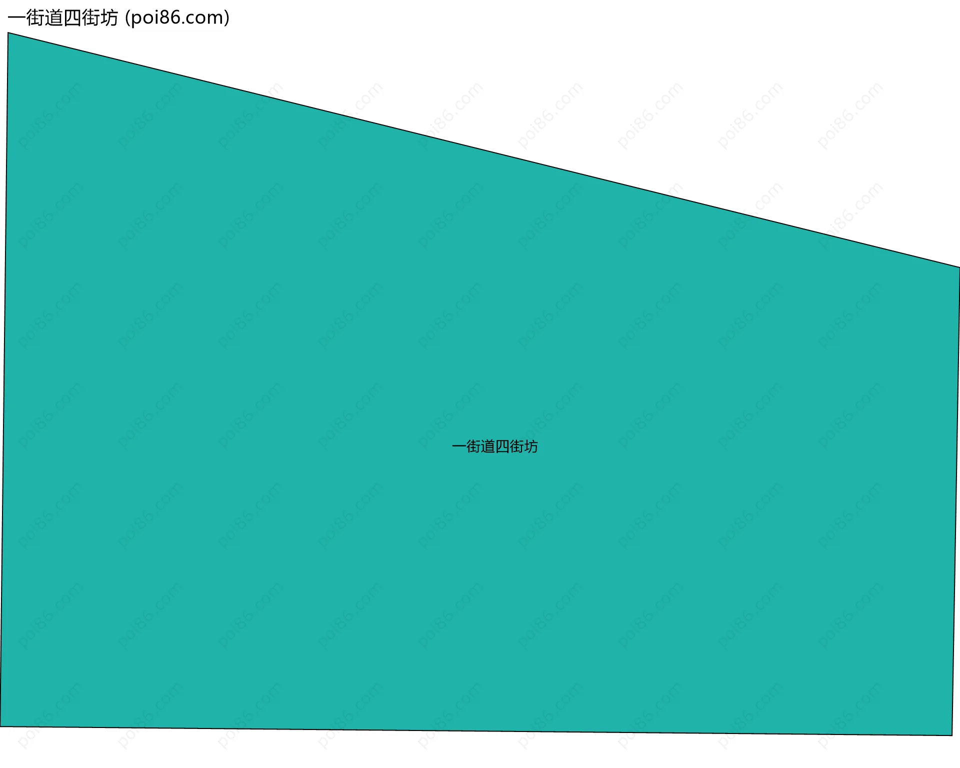 一街道四街坊边界地图