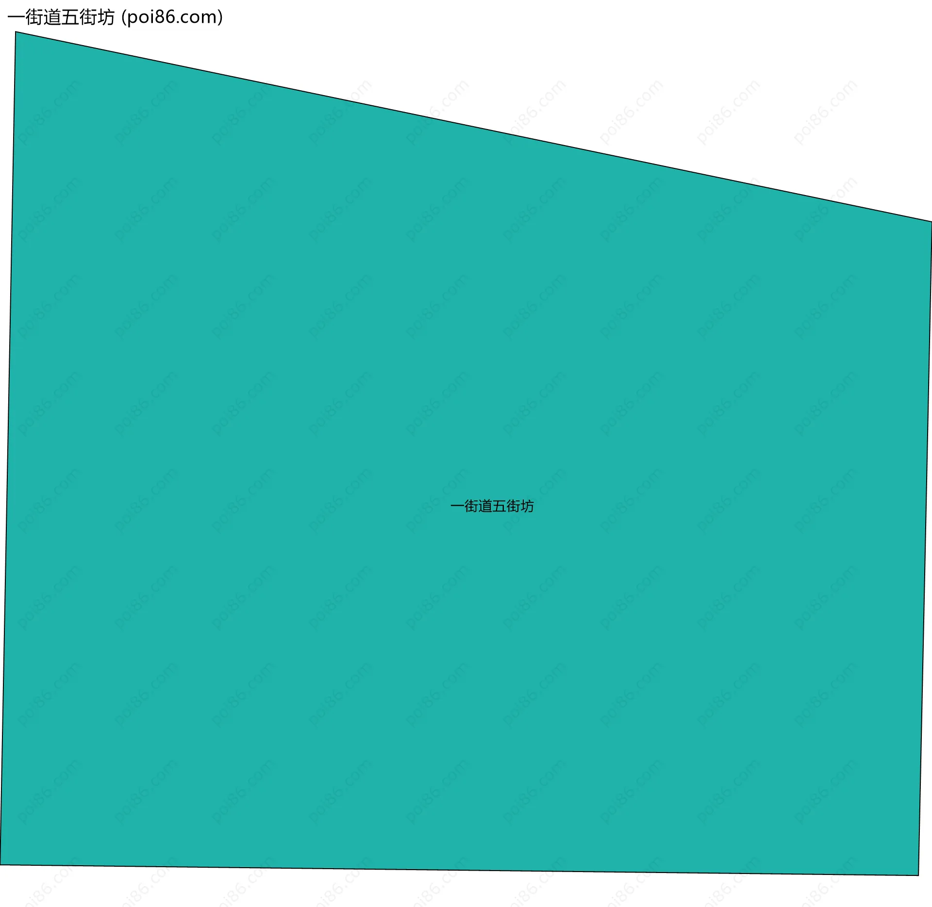 一街道五街坊边界地图