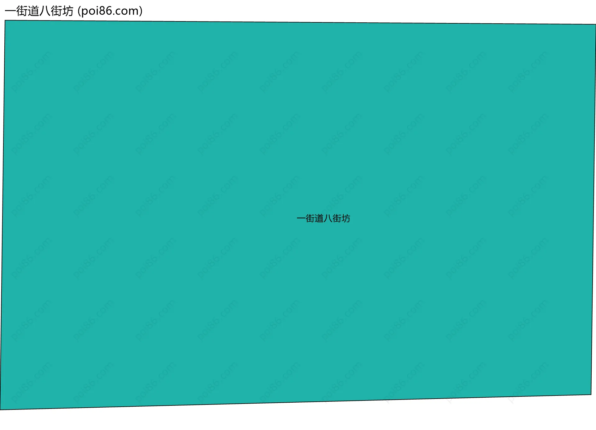 一街道八街坊边界地图