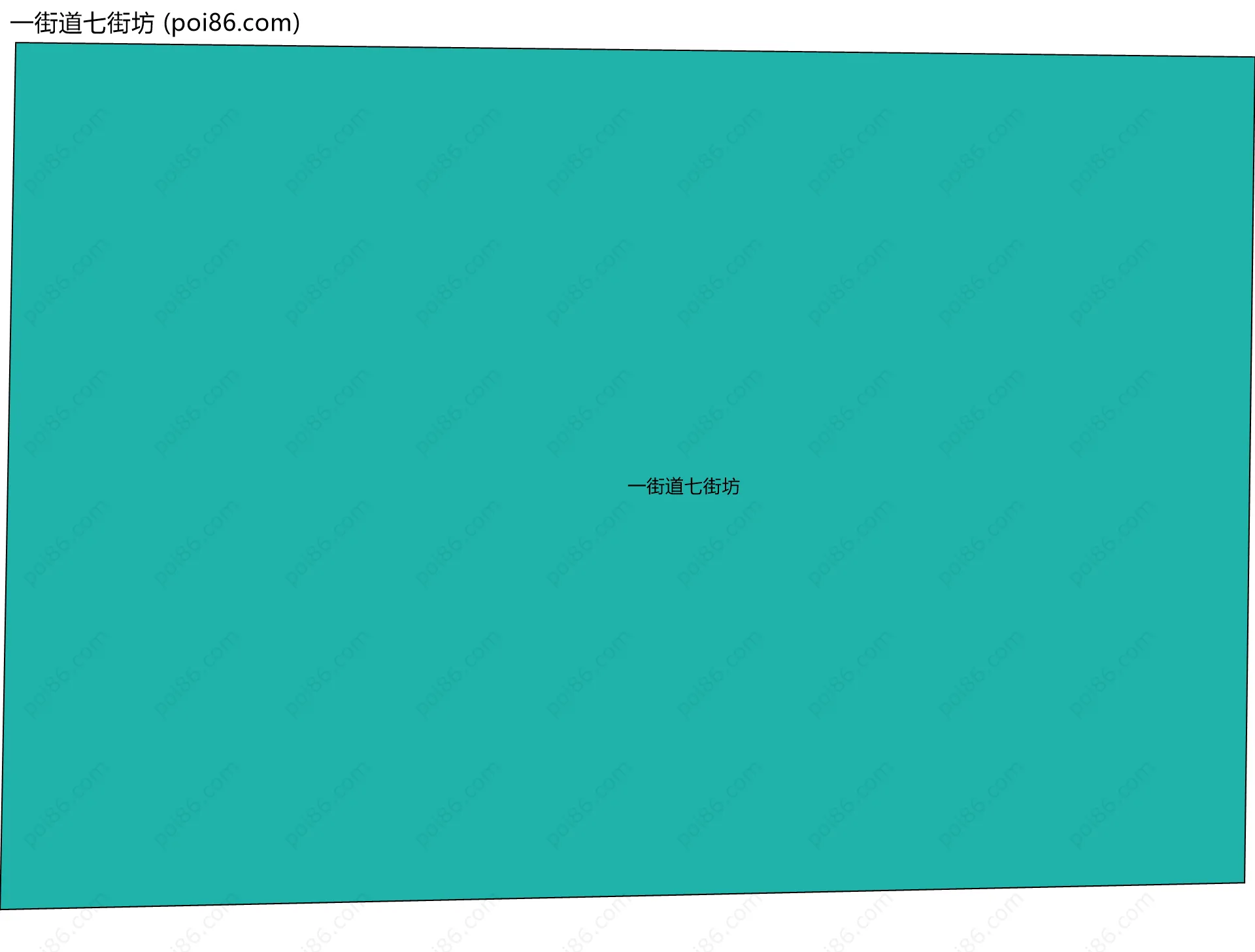 一街道七街坊边界地图