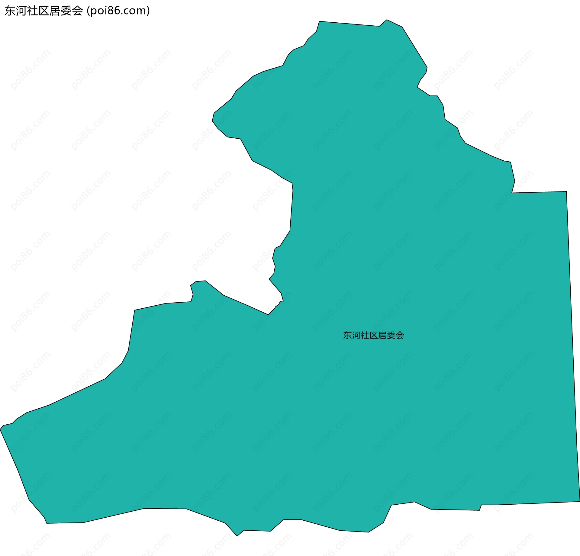 东河社区居委会边界地图