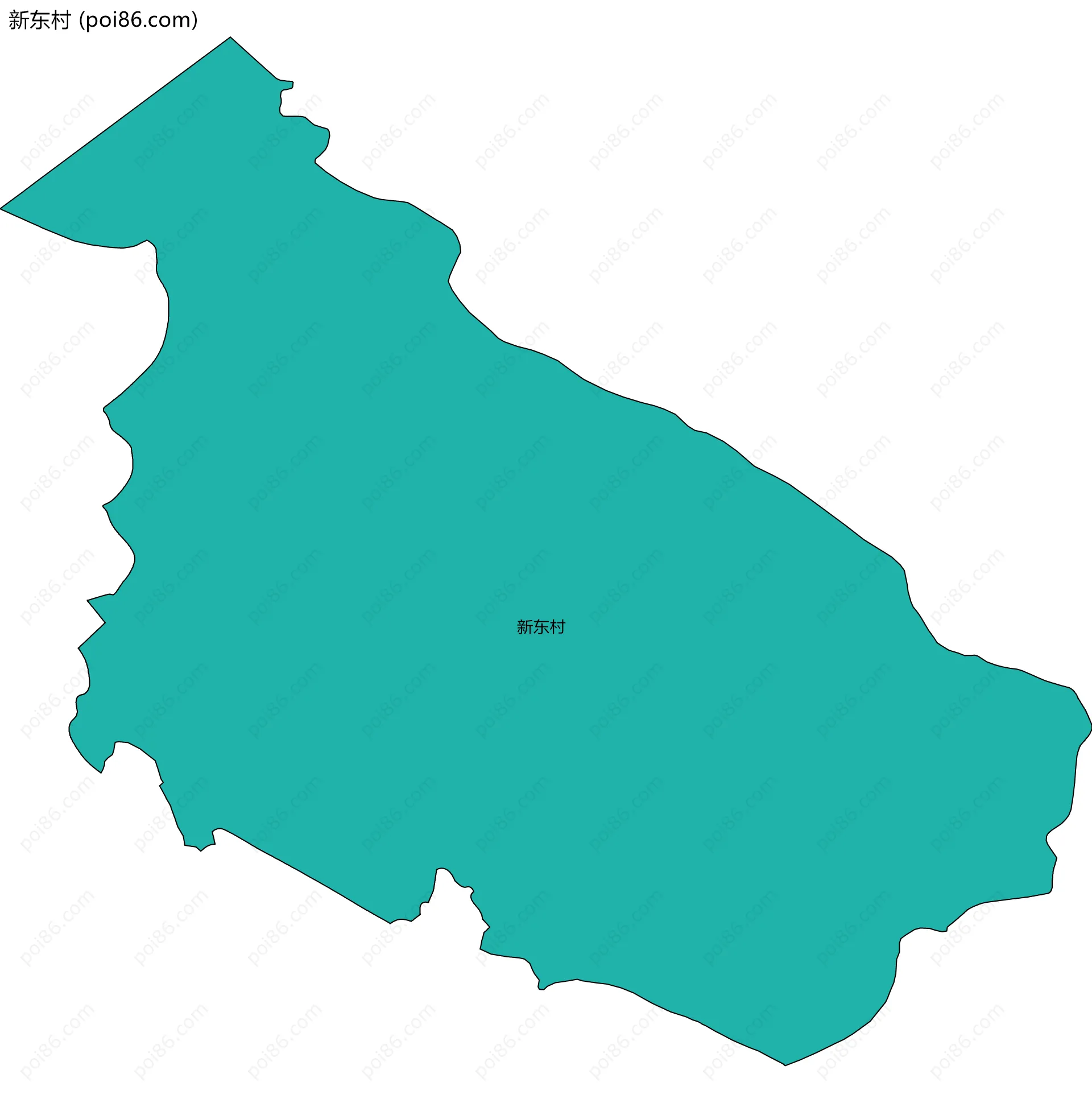 新东村边界地图