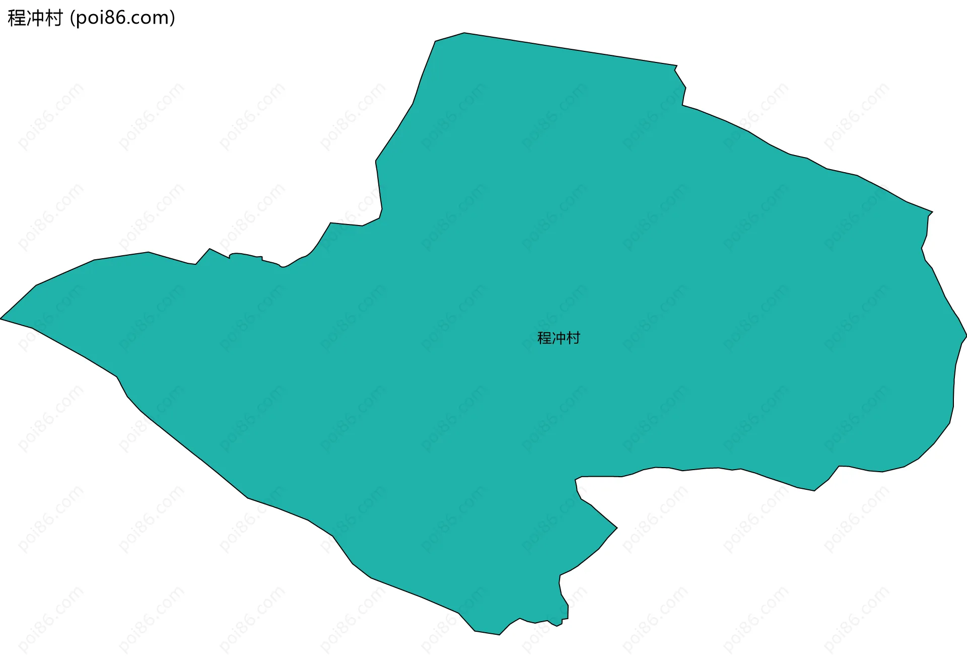 程冲村边界地图