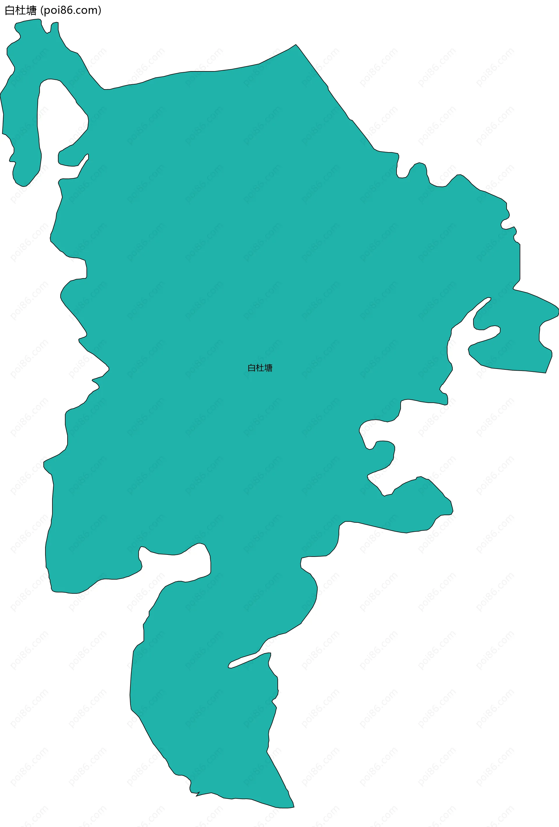 白杜塘边界地图