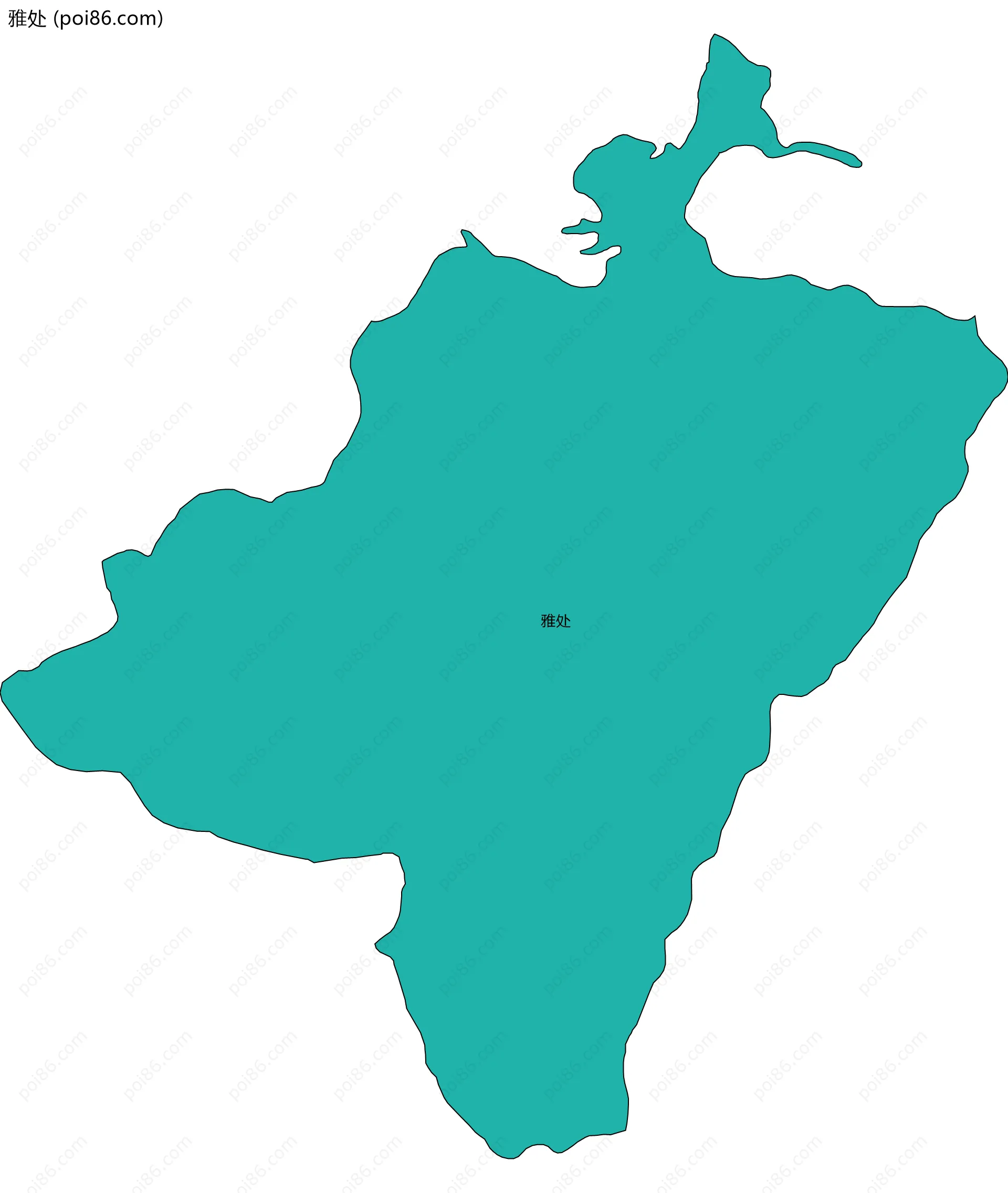雅处边界地图
