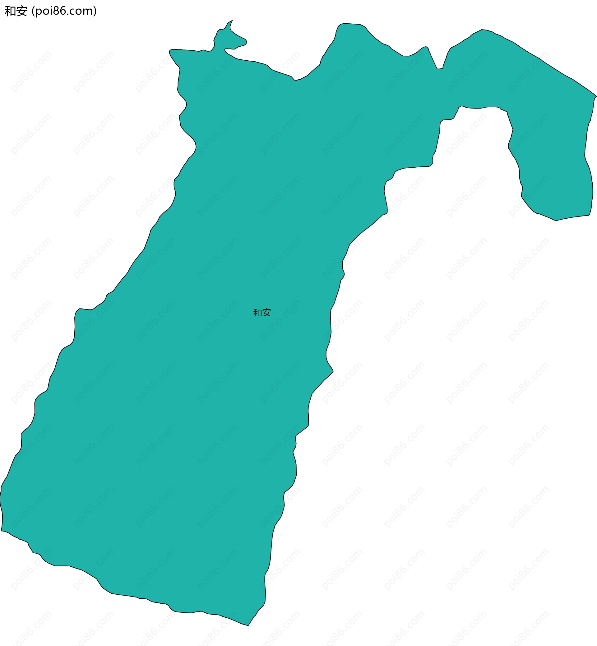 和安边界地图