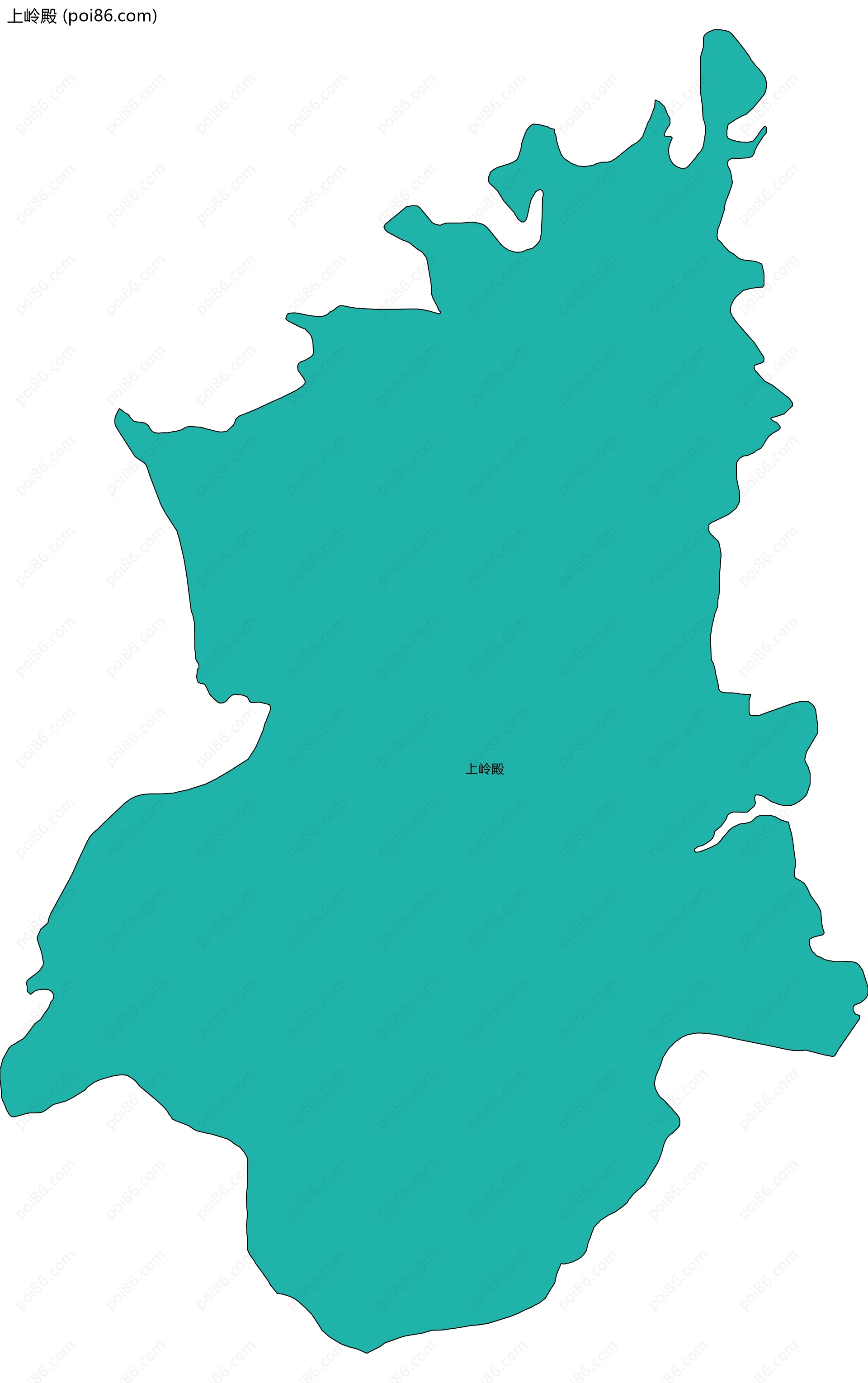 上岭殿边界地图