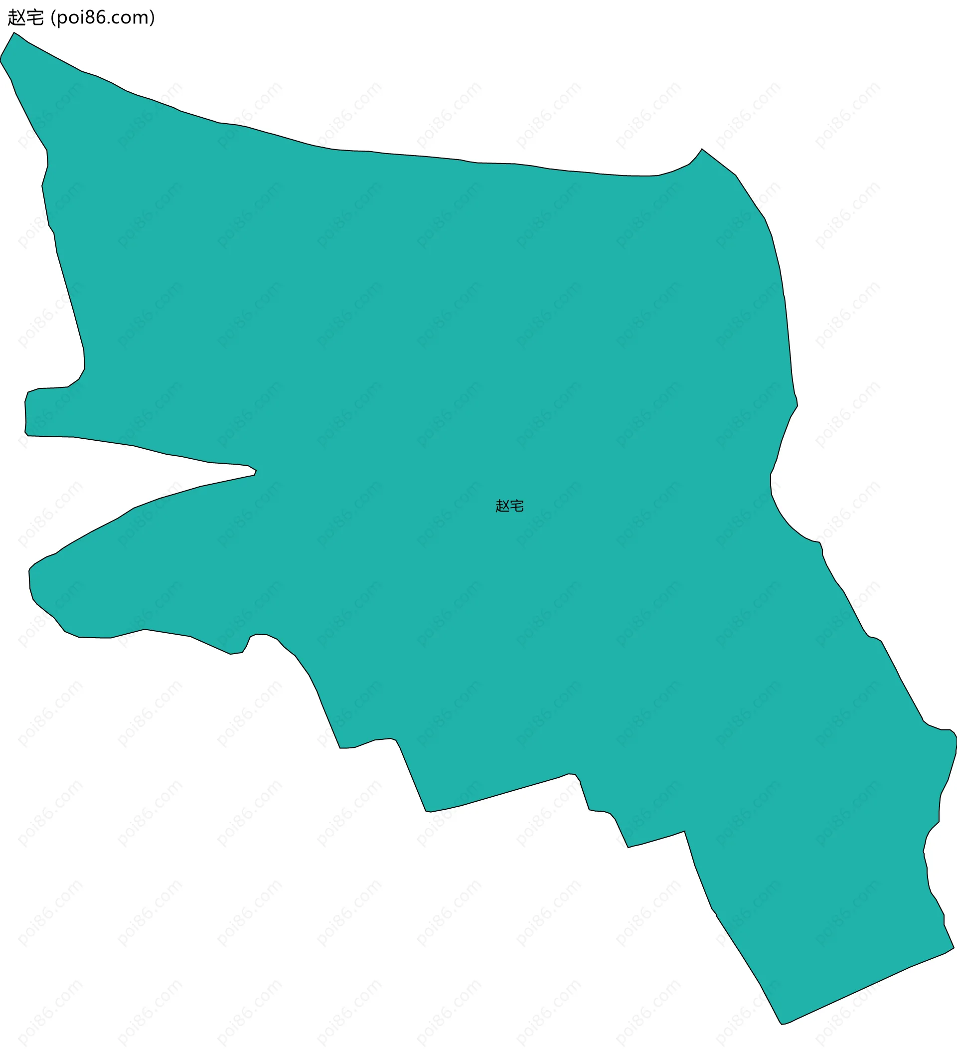 赵宅边界地图