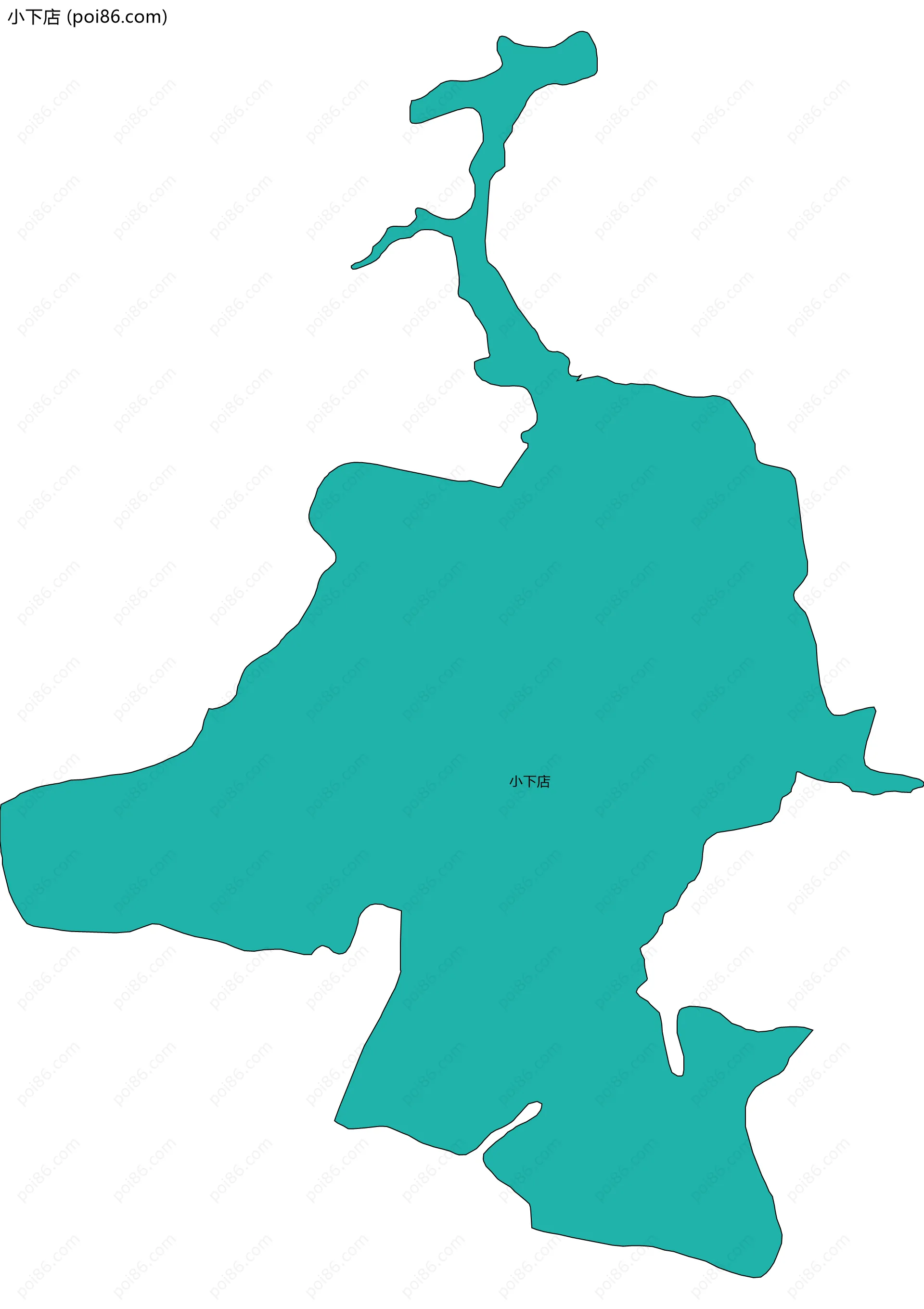 小下店边界地图